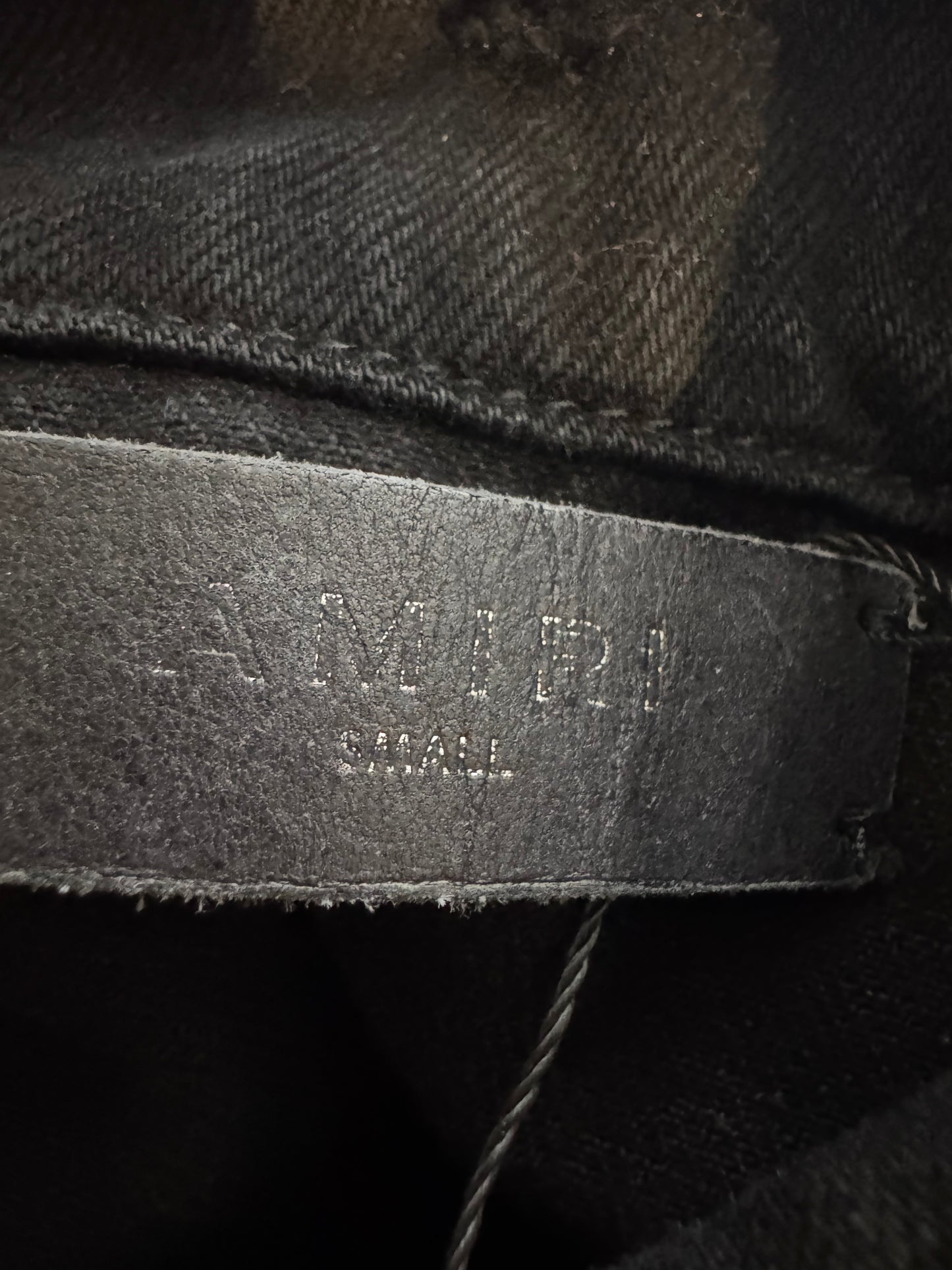 Amiri Paint Splatter Crystal Black Jean Jacket
