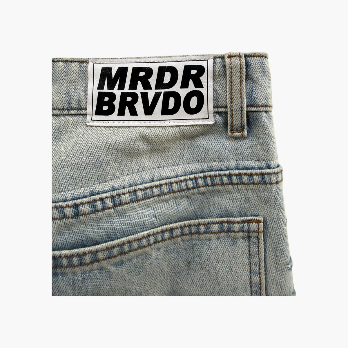 Who Decides War HIT NYC Graffiti Light Wash Jeans