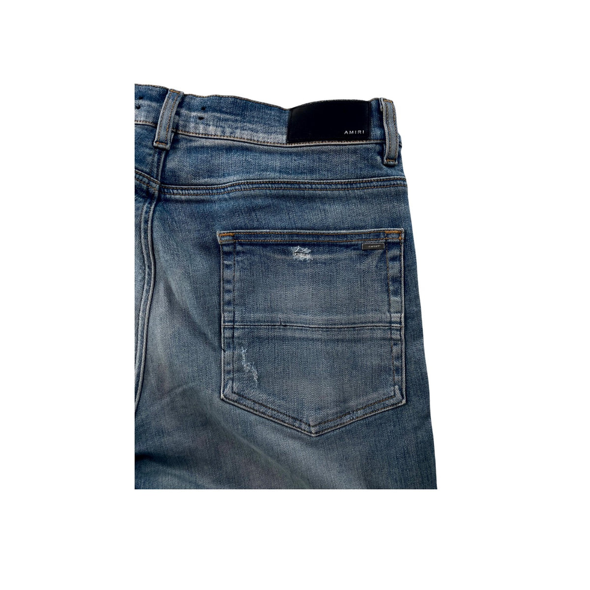 Amiri Paisley Monogram Light Wash Jeans