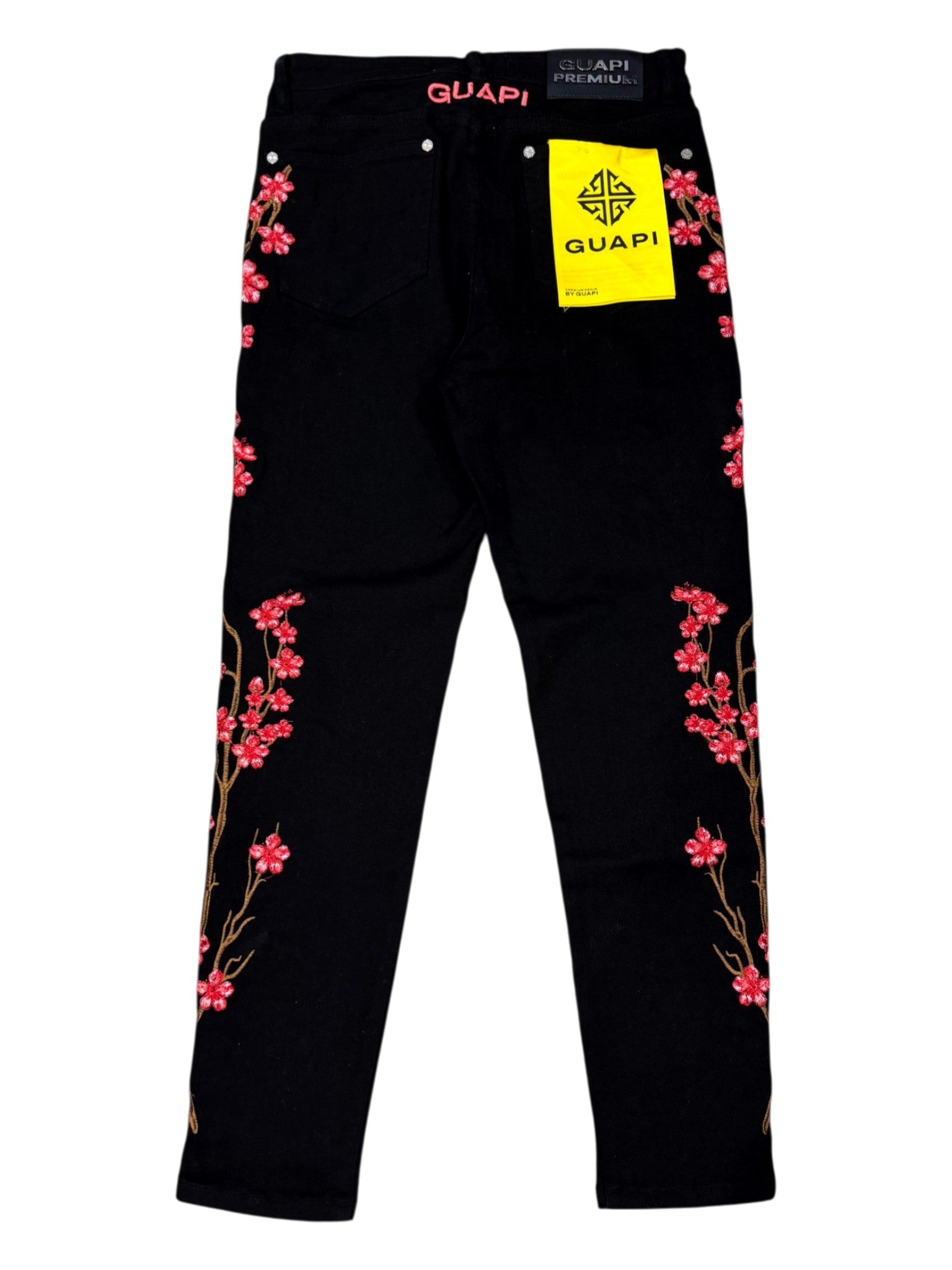 Guapi Cherry Blossom Black Jeans