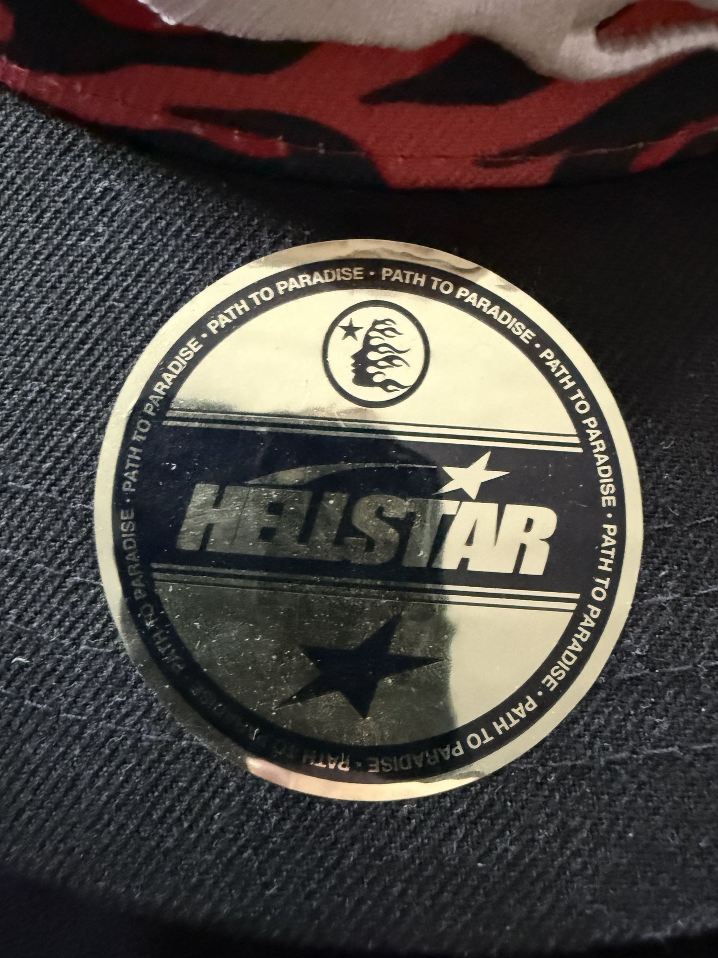 Hellstar Red Black Cheetah Cap Used OS