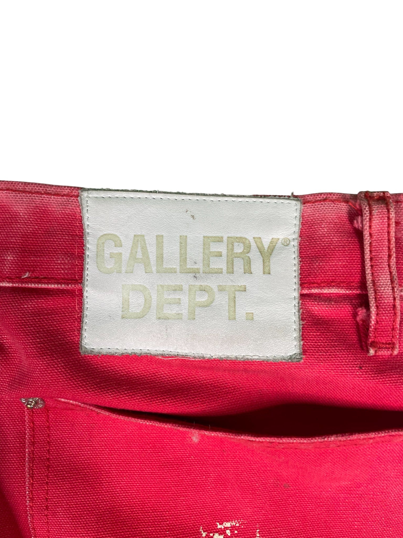 Gallery Dept. 'Paint Splatter' Red Jeans