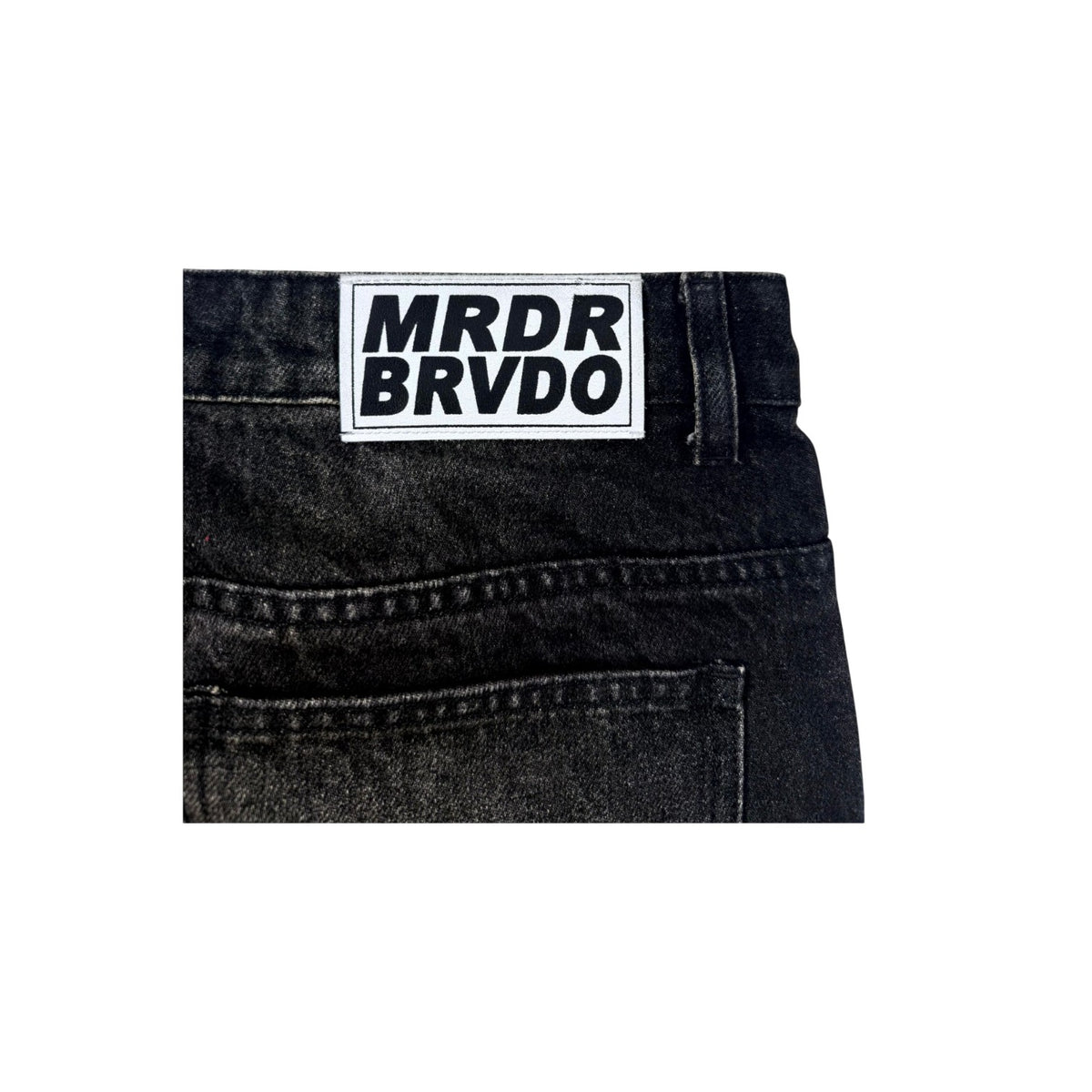 Who Decides War Arch Mocha Snakeskin Patch Black Wash Jeans