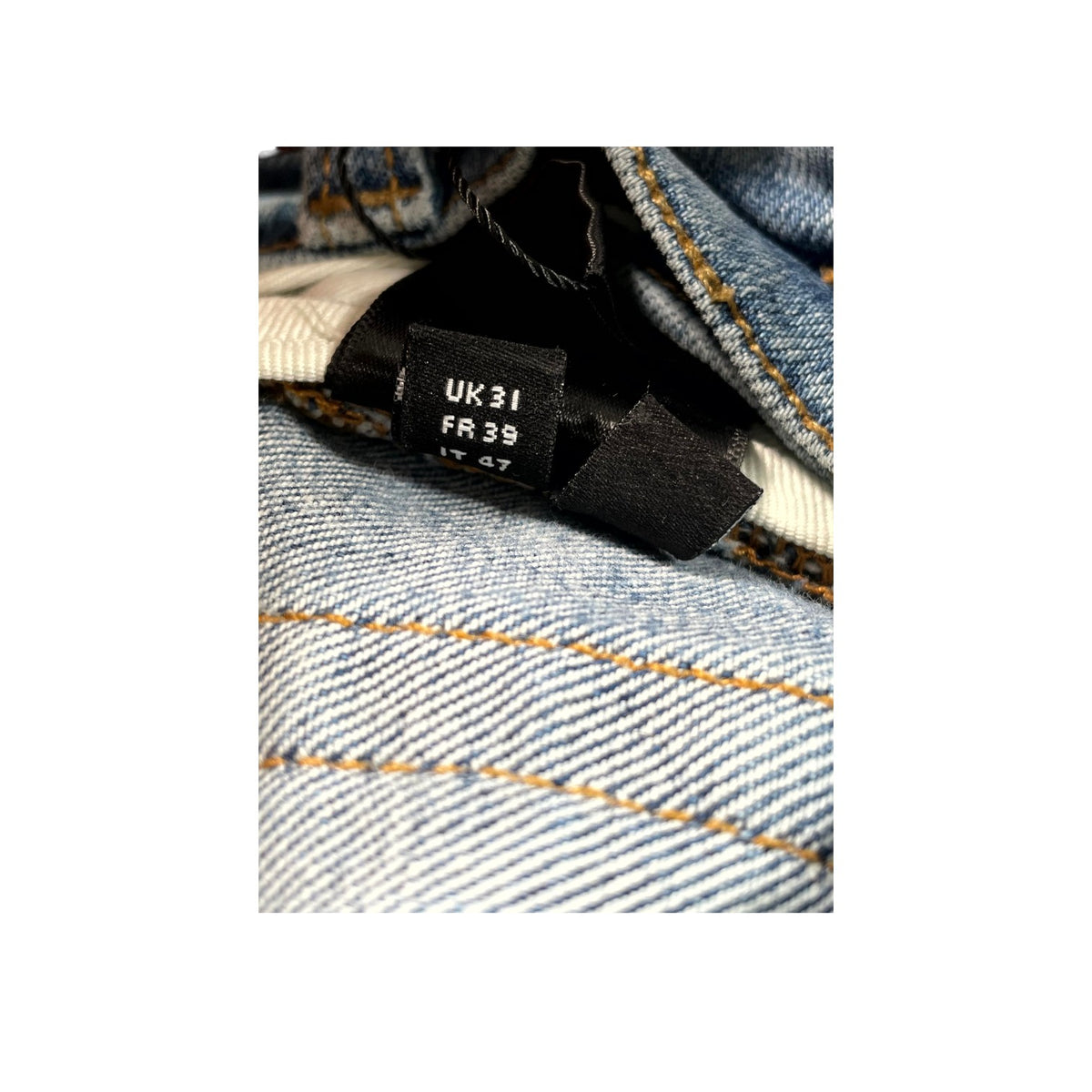 Amiri "MX2" Light Wash, Yellow & Brown Jeans