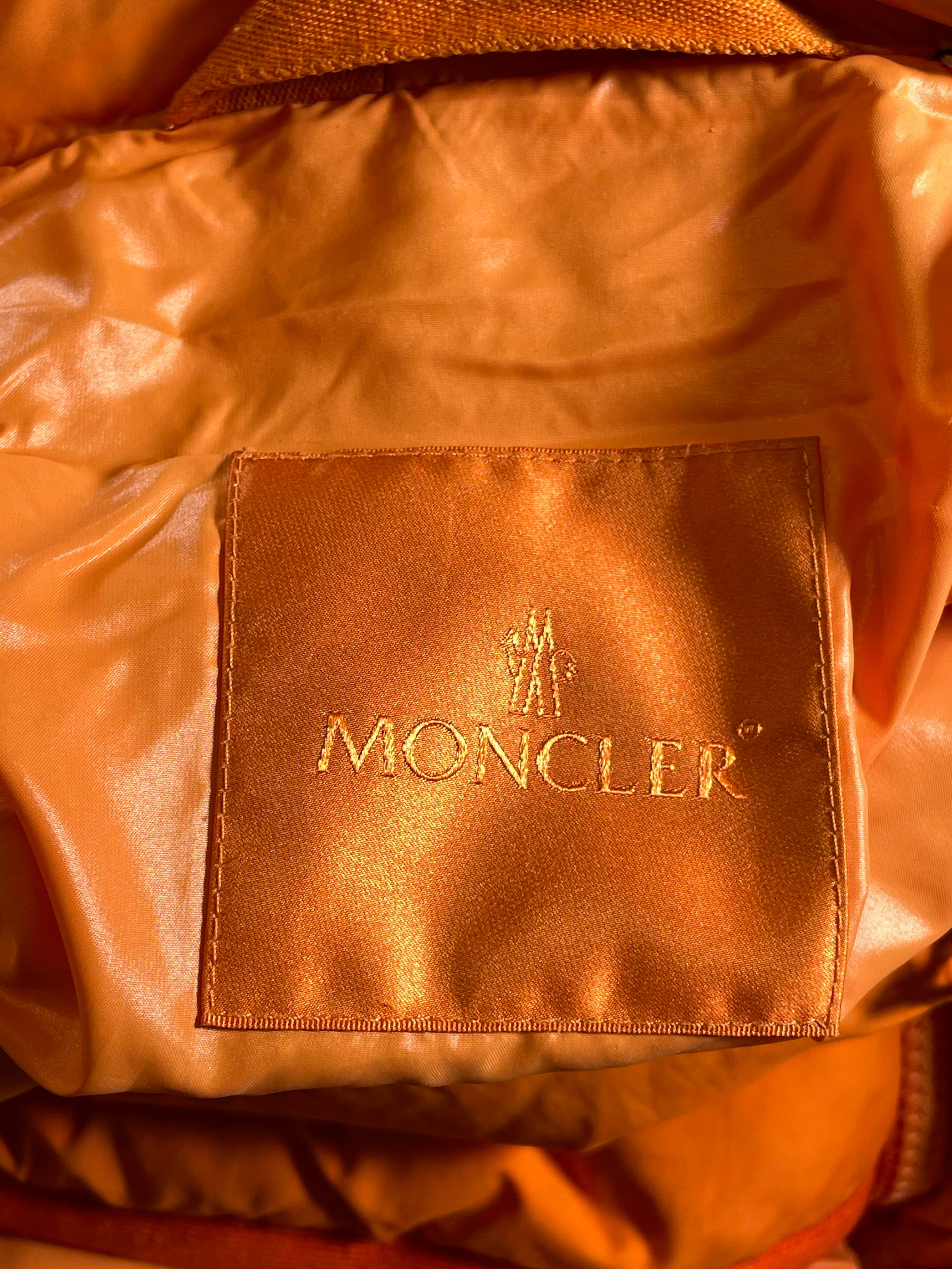 Moncler Down Achill (3) Orange Puffer Jacket