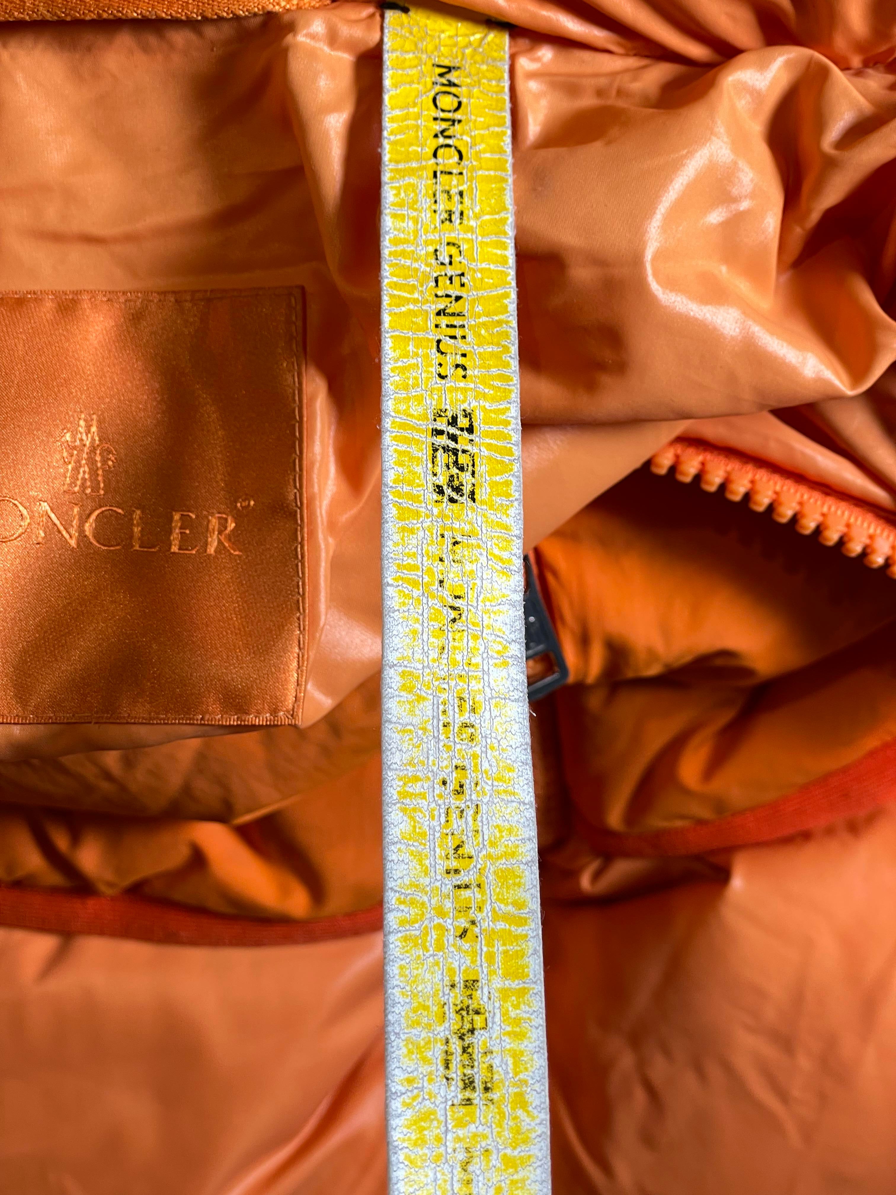 Moncler Down Achill (3) Orange Puffer Jacket