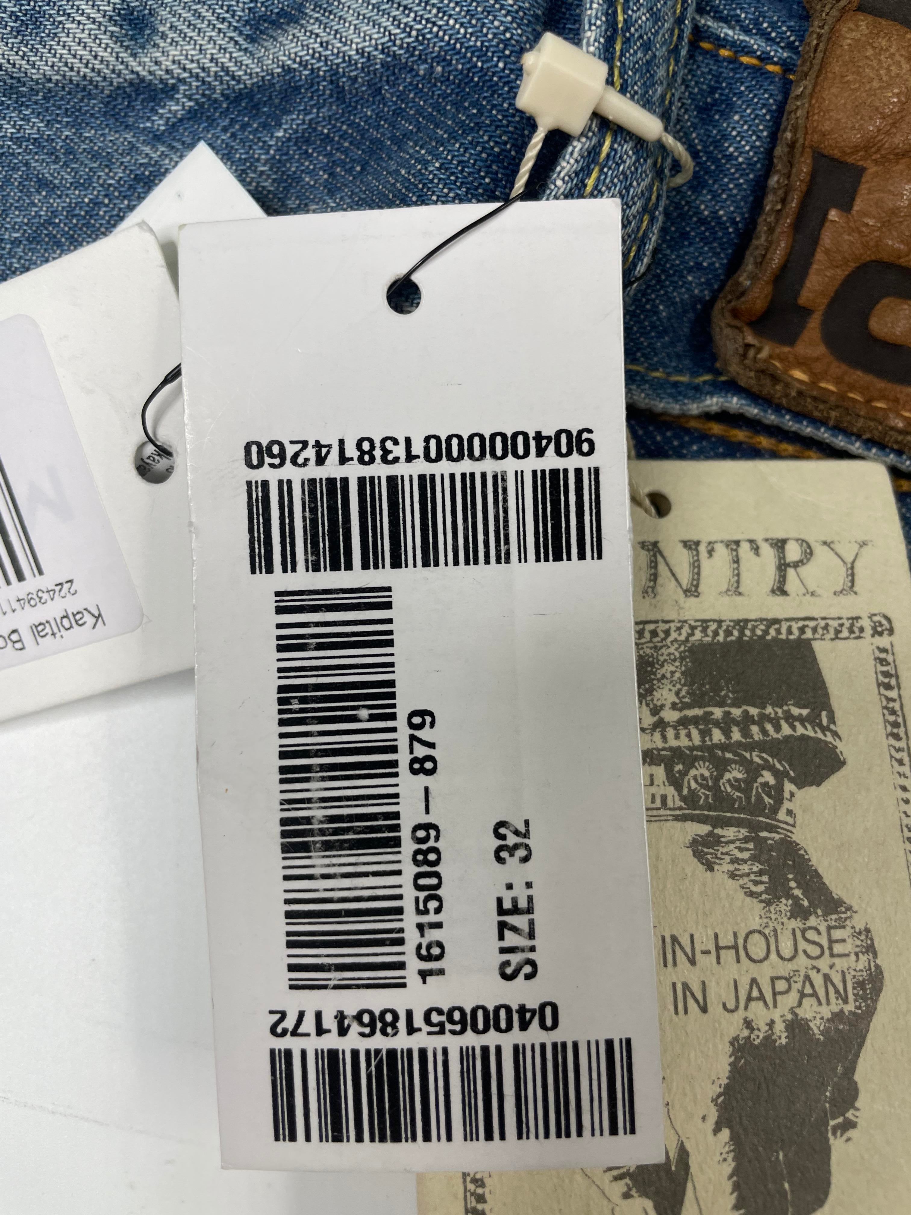 Kapital 'Bone' Light Wash Shorts