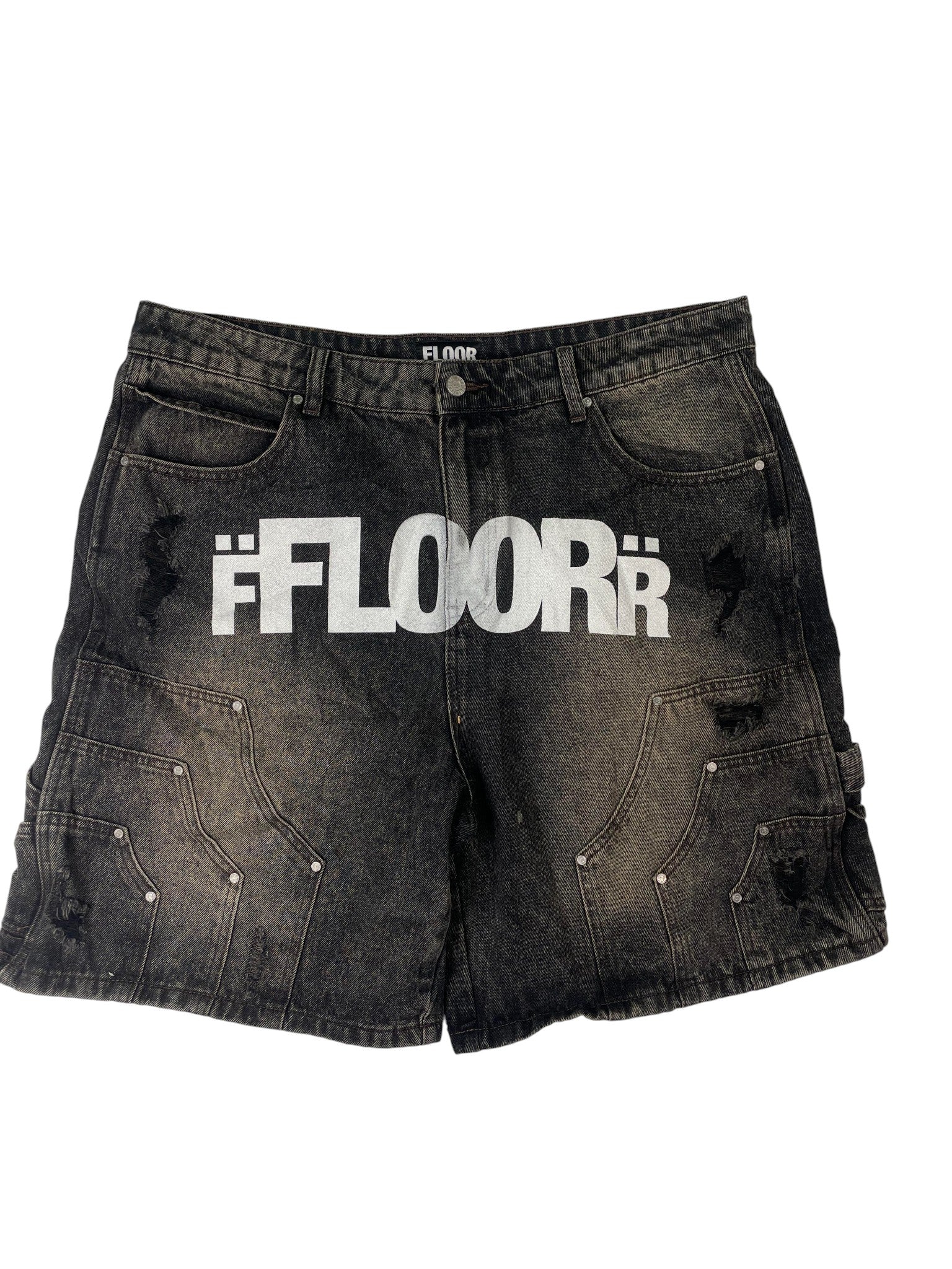 Floor914 Logo Brown Shorts