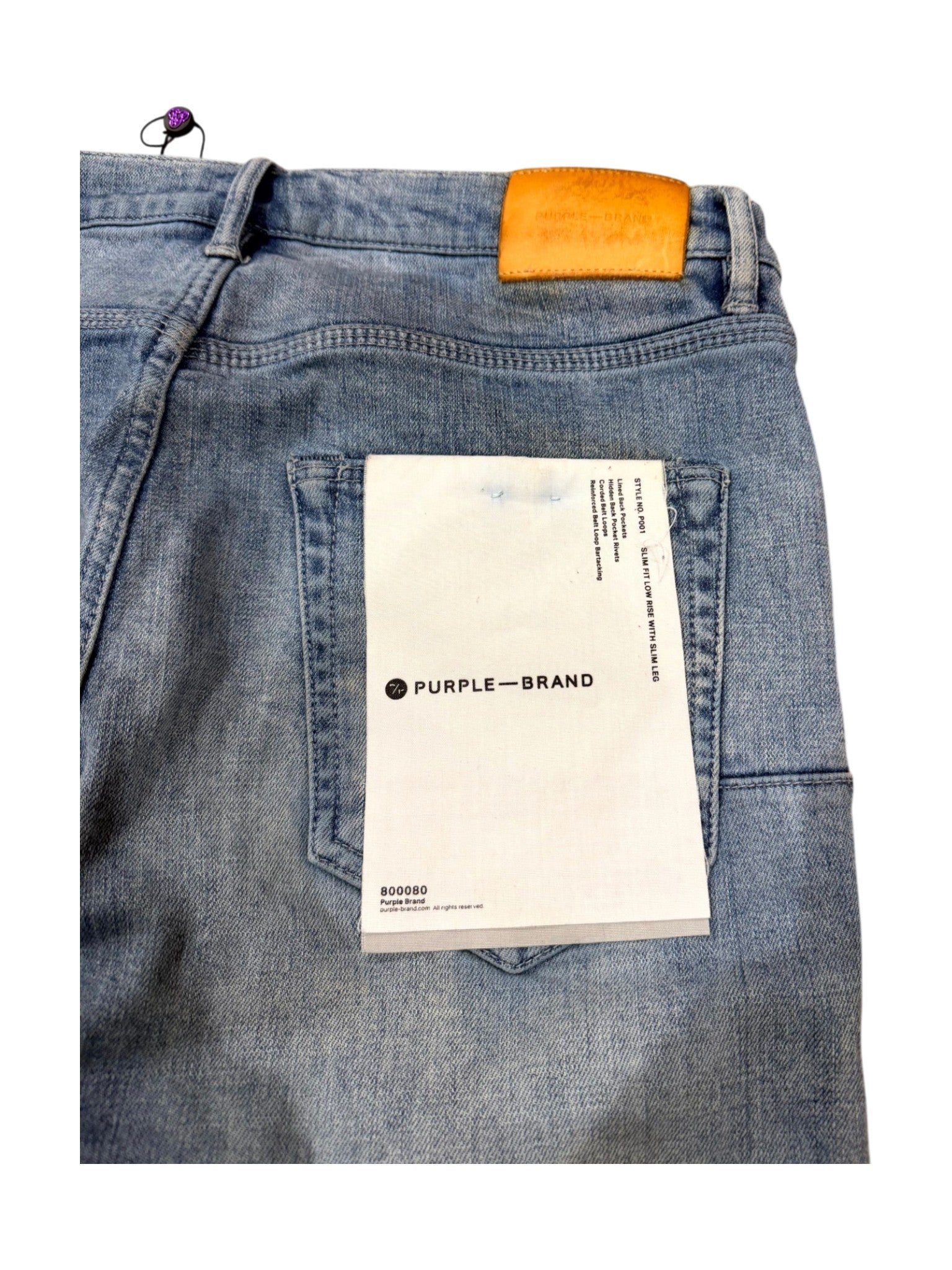 Purple Brand Ripped Light Wash Jeans