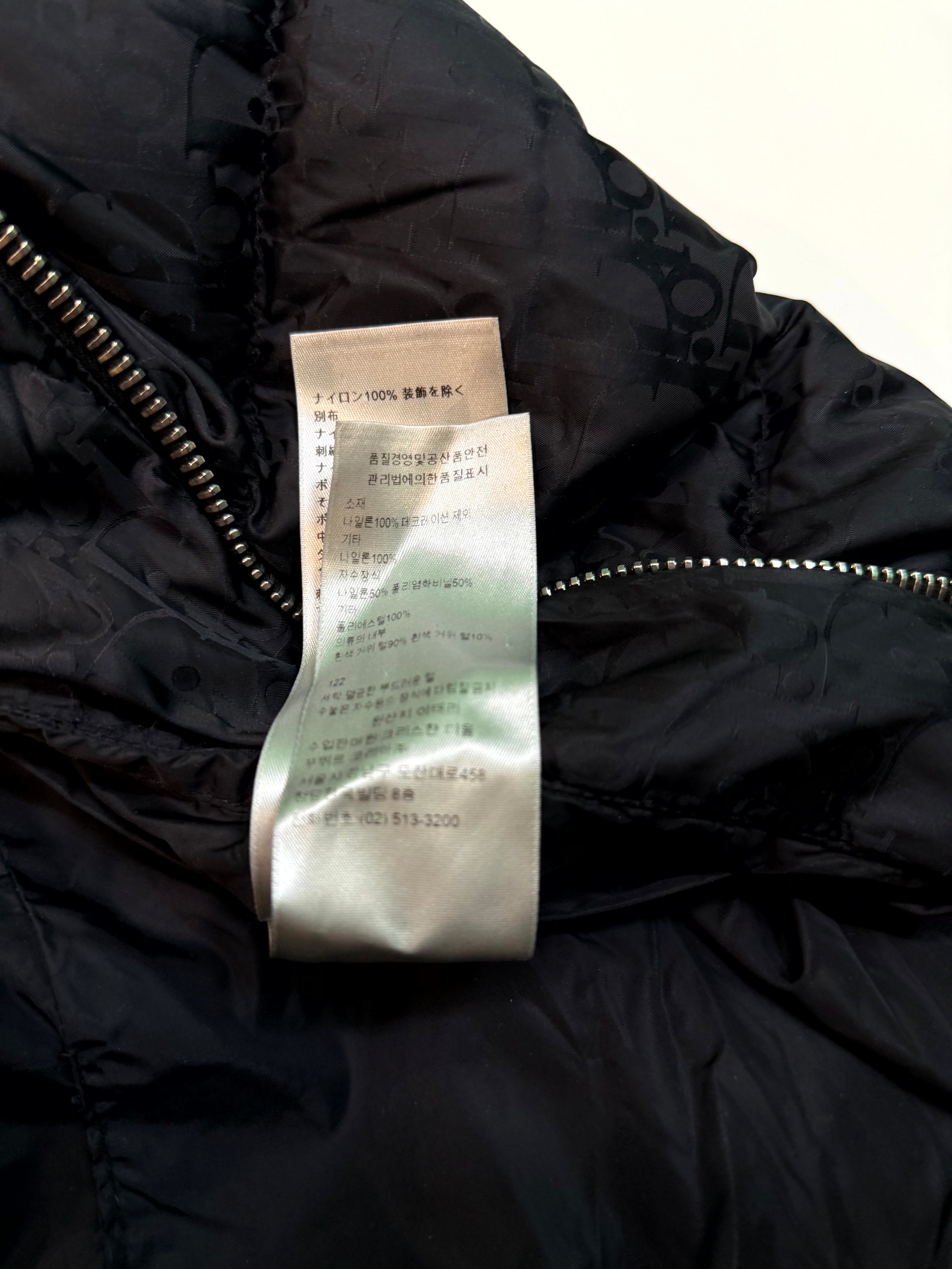 Dior Oblique Puffer Black Jacket