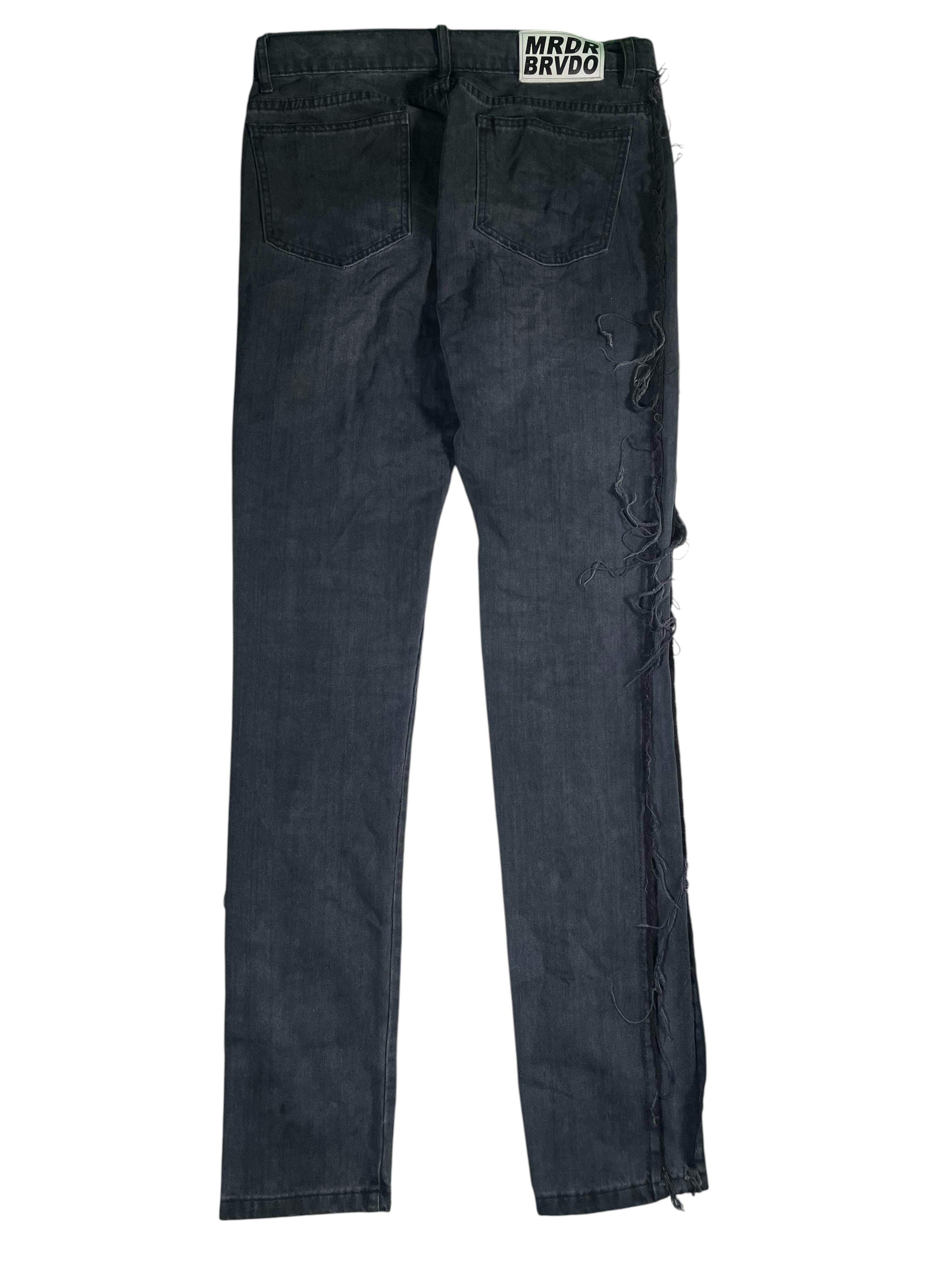 Who Decides War Tonal Scripture Black Jeans