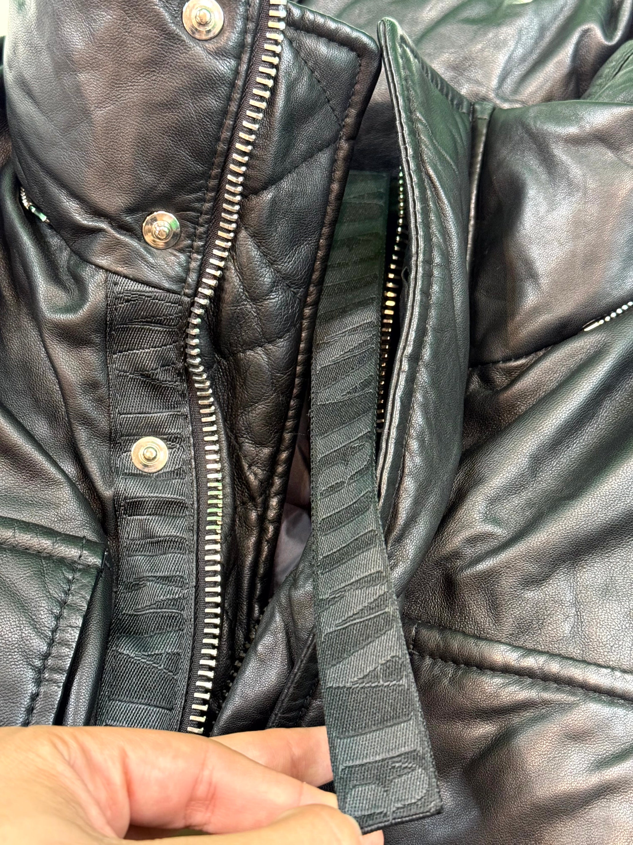 Amiri Vest Black Leather Jacket