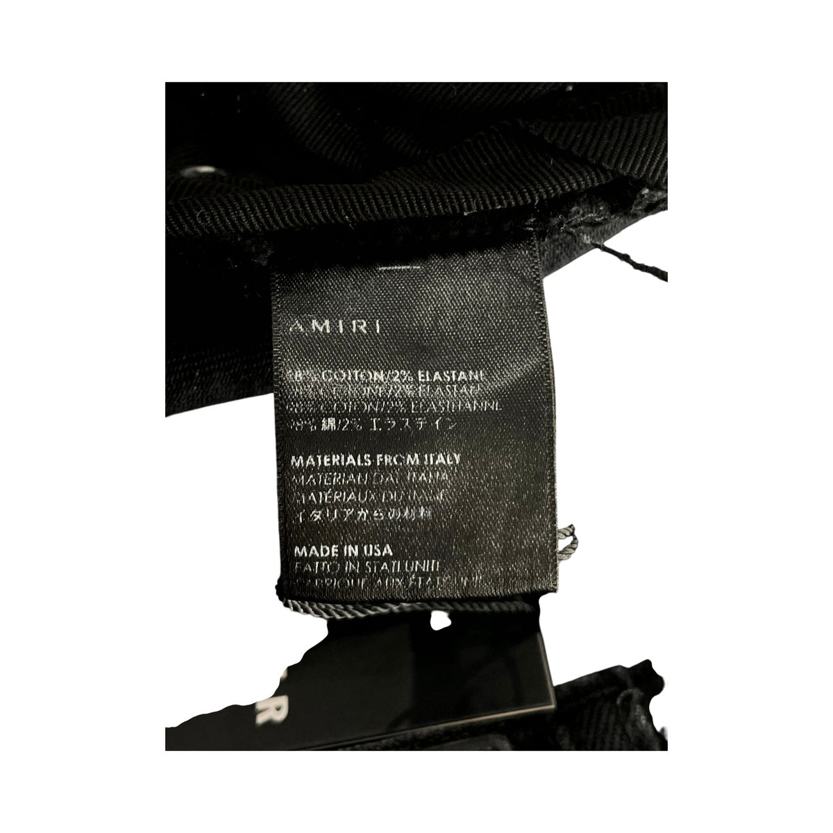 Amiri Distressed Patchwork Black Wash Jeans