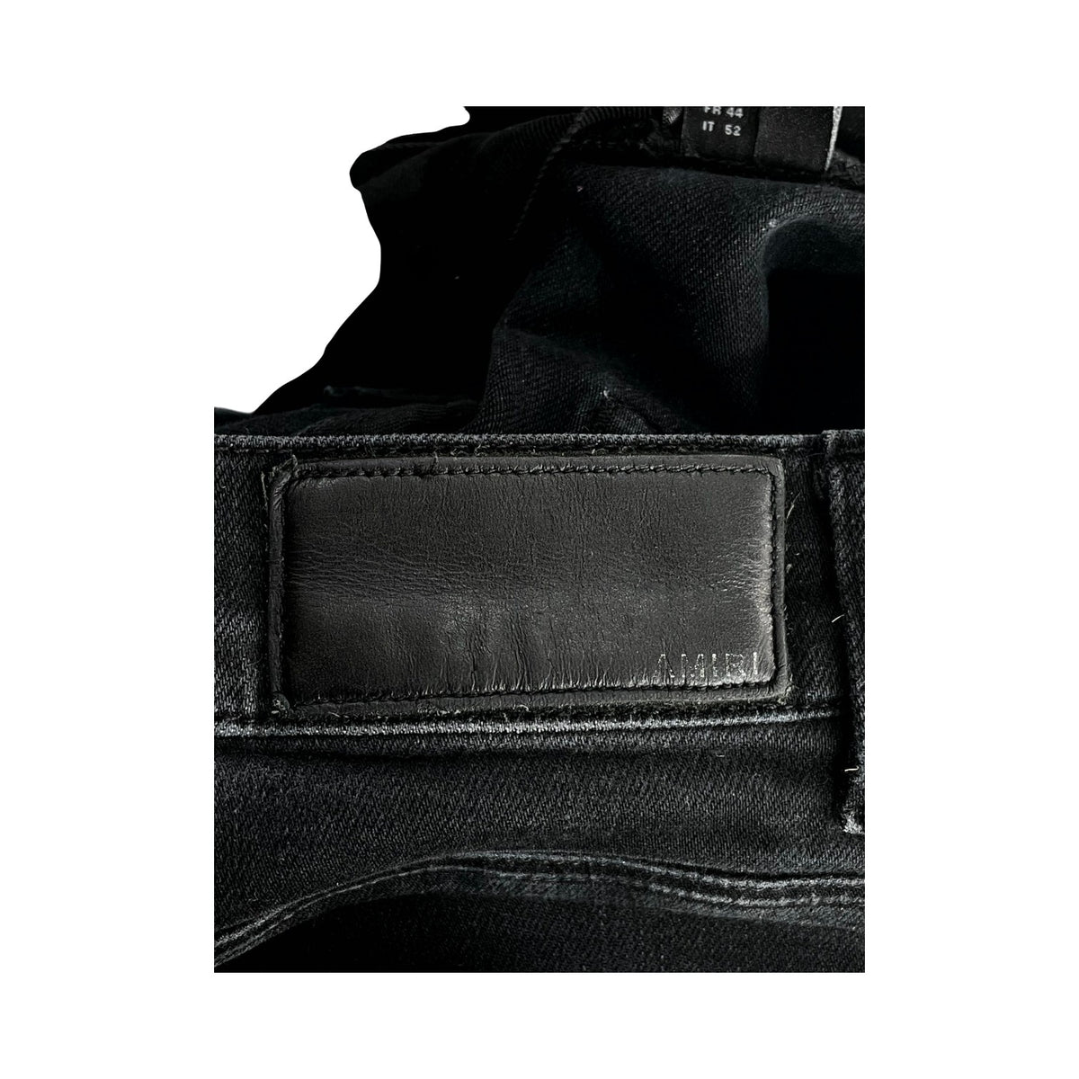 Amiri Distressed Patchwork Black Wash Jeans