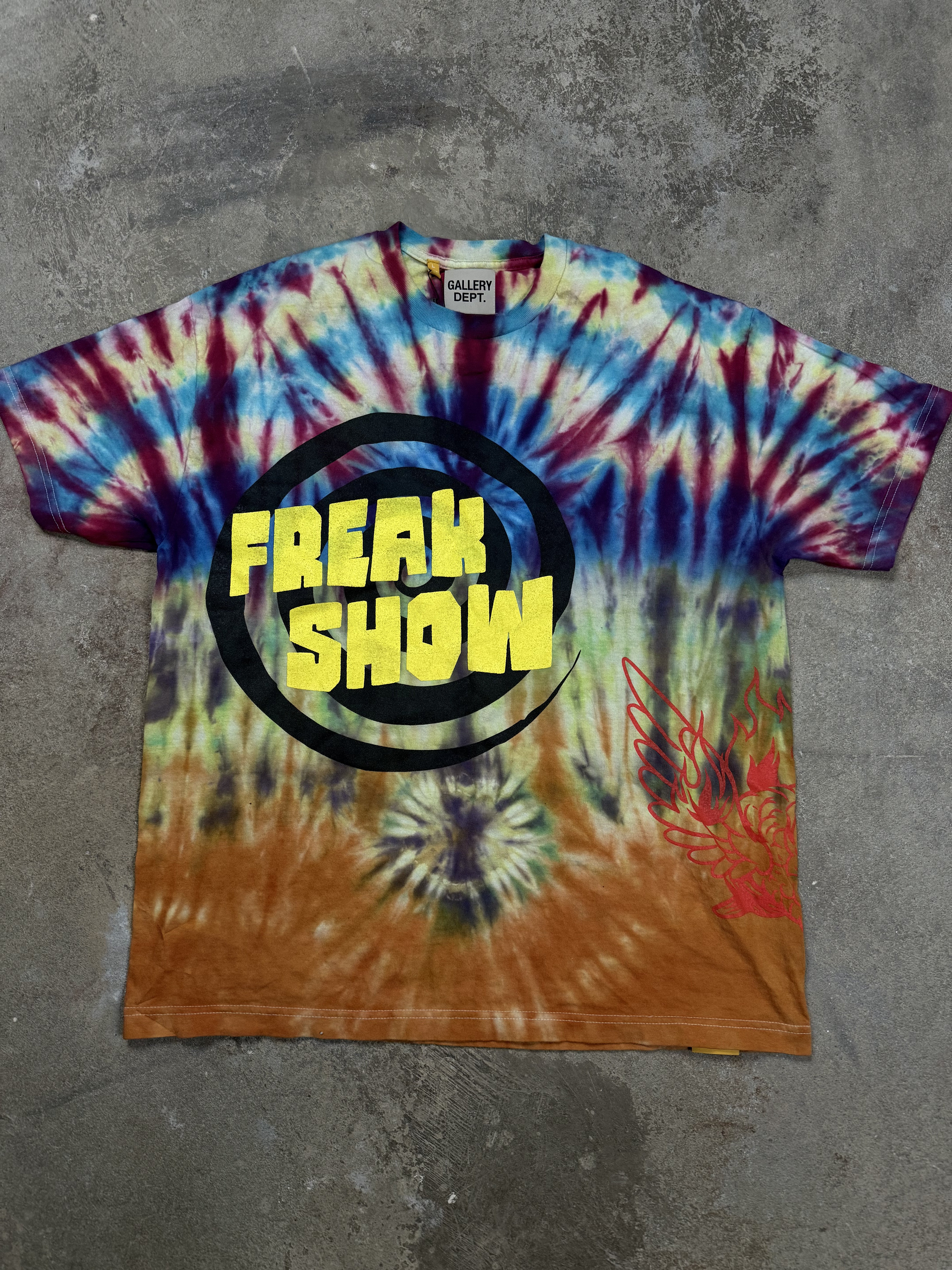 Gallery Dept Freak Show Tee Tie Dye Used Large