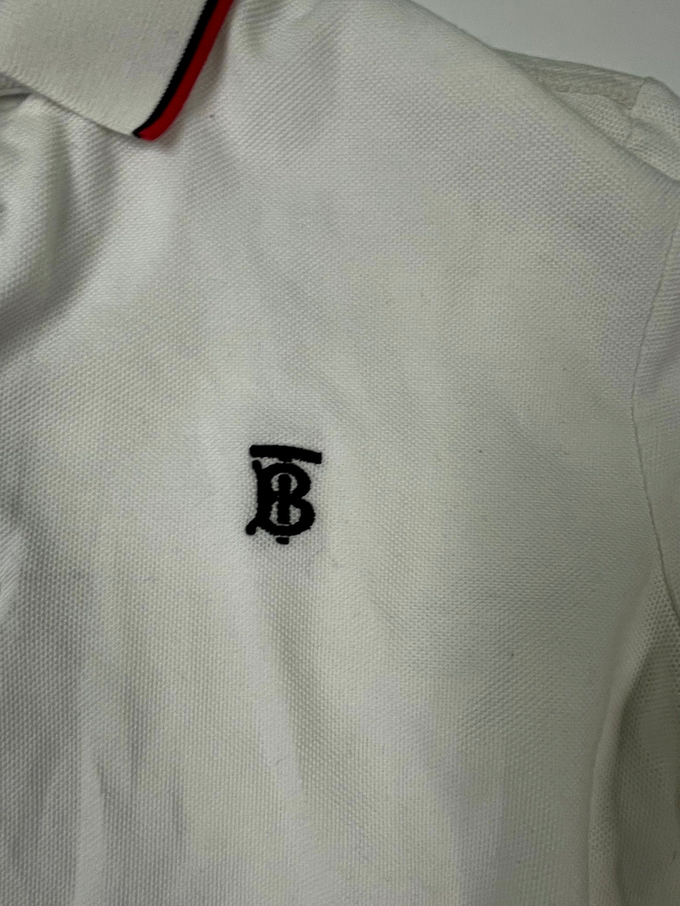 Burberry White & Black Polo