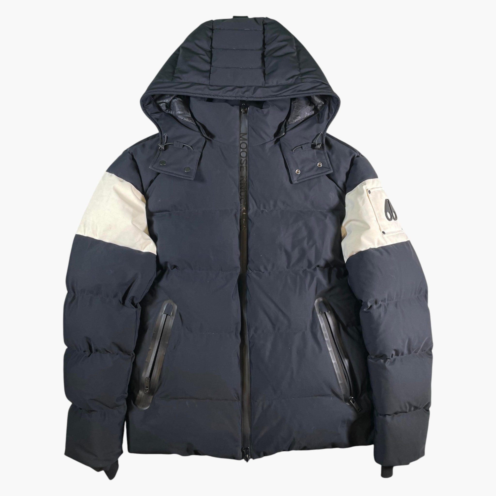 Moose Knuckles Black & White Puffer Jacket