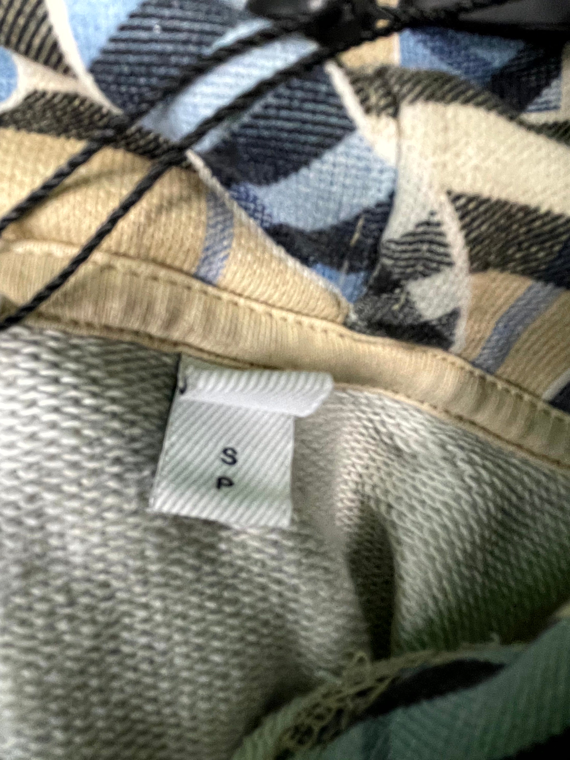 Burberry Monogram All Over Blue Tan Hoodie