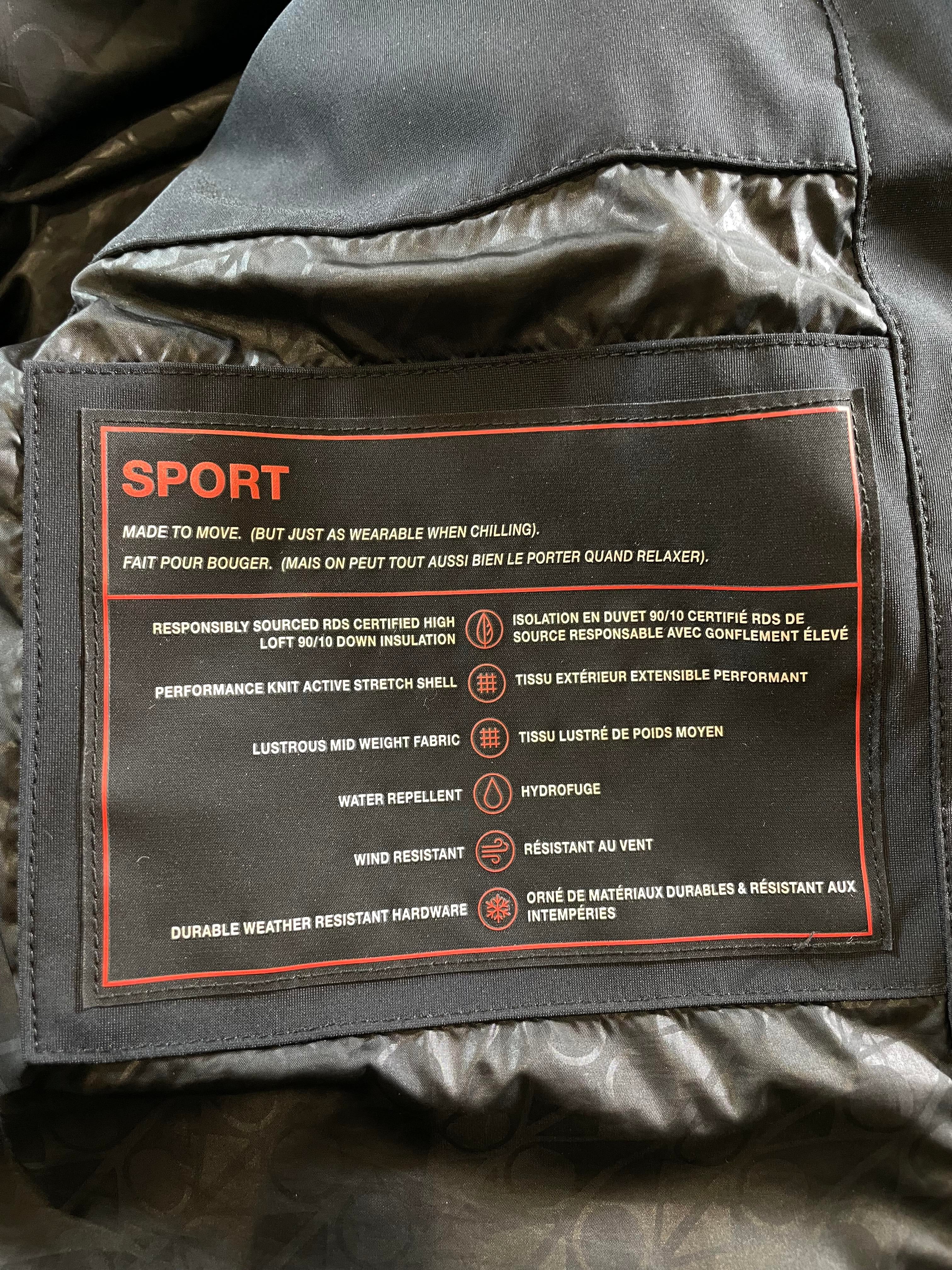 Moose Knuckles Black & White Puffer Jacket