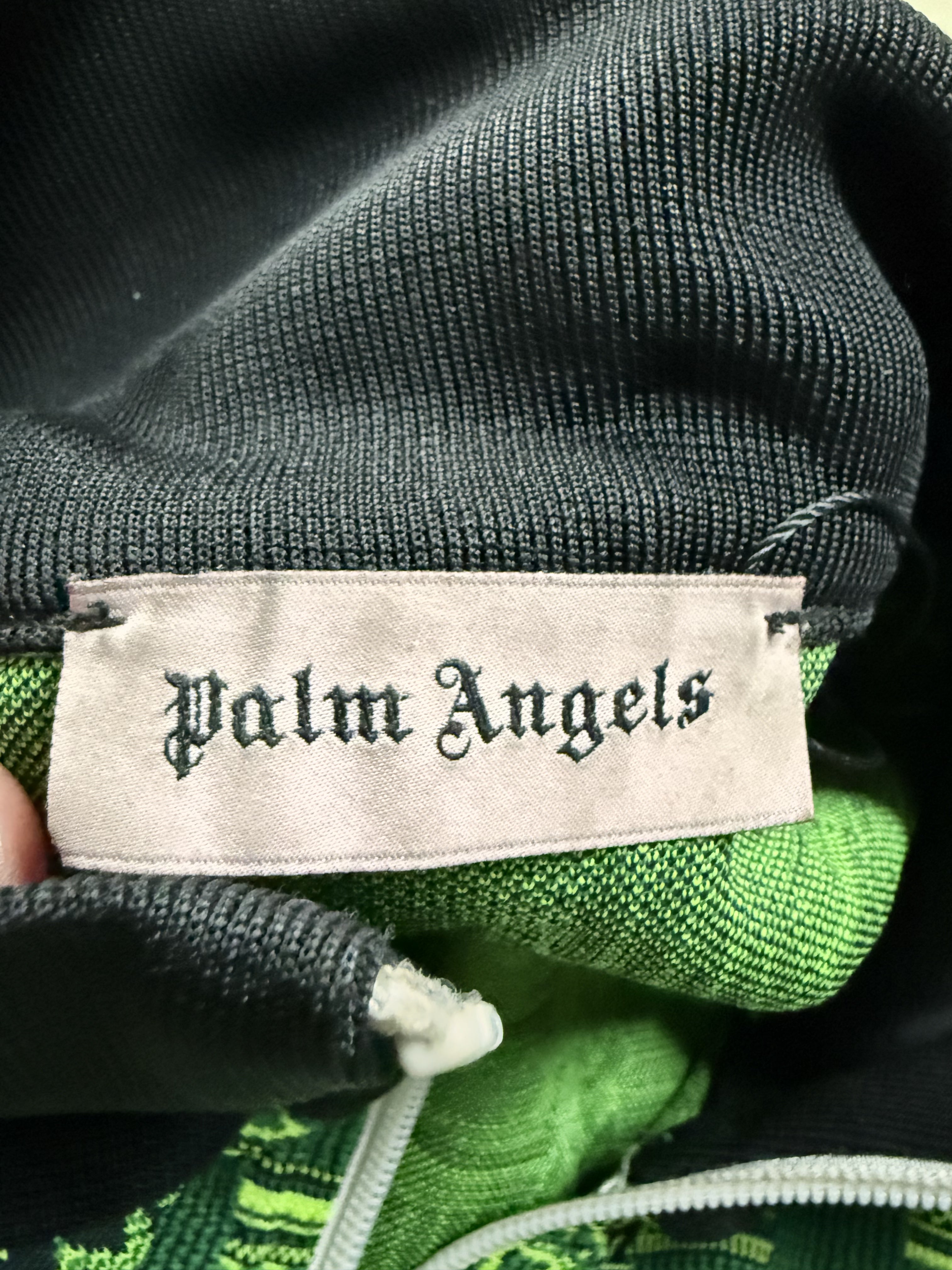 Palm Angels Track Jacket Green Lime Used XL