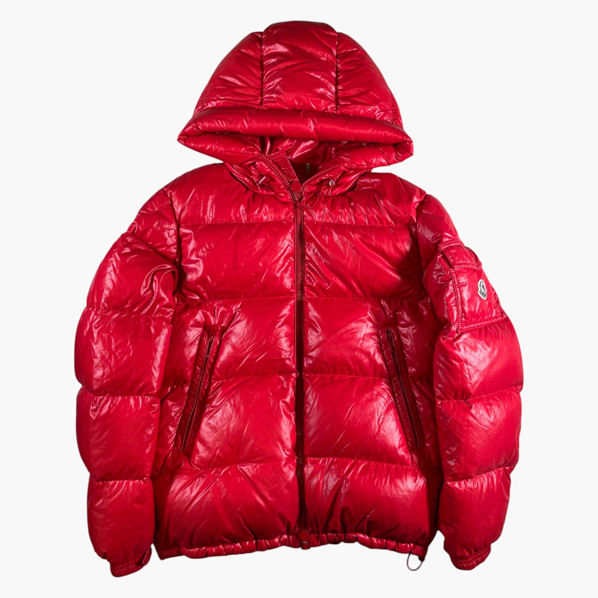 Moncler Ecrins Red Puffer Jacket
