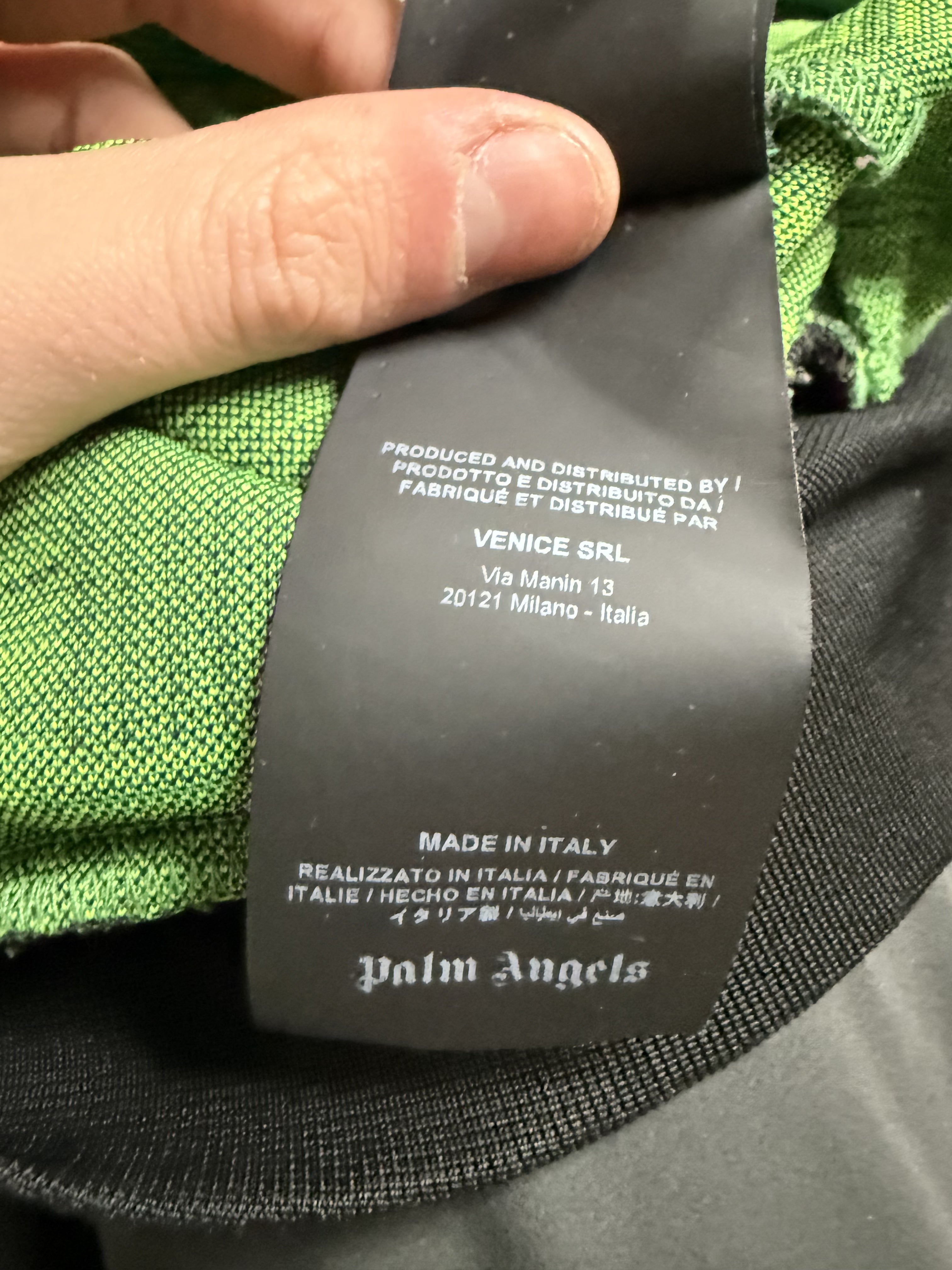 Palm Angels Track Green Lime Jacket