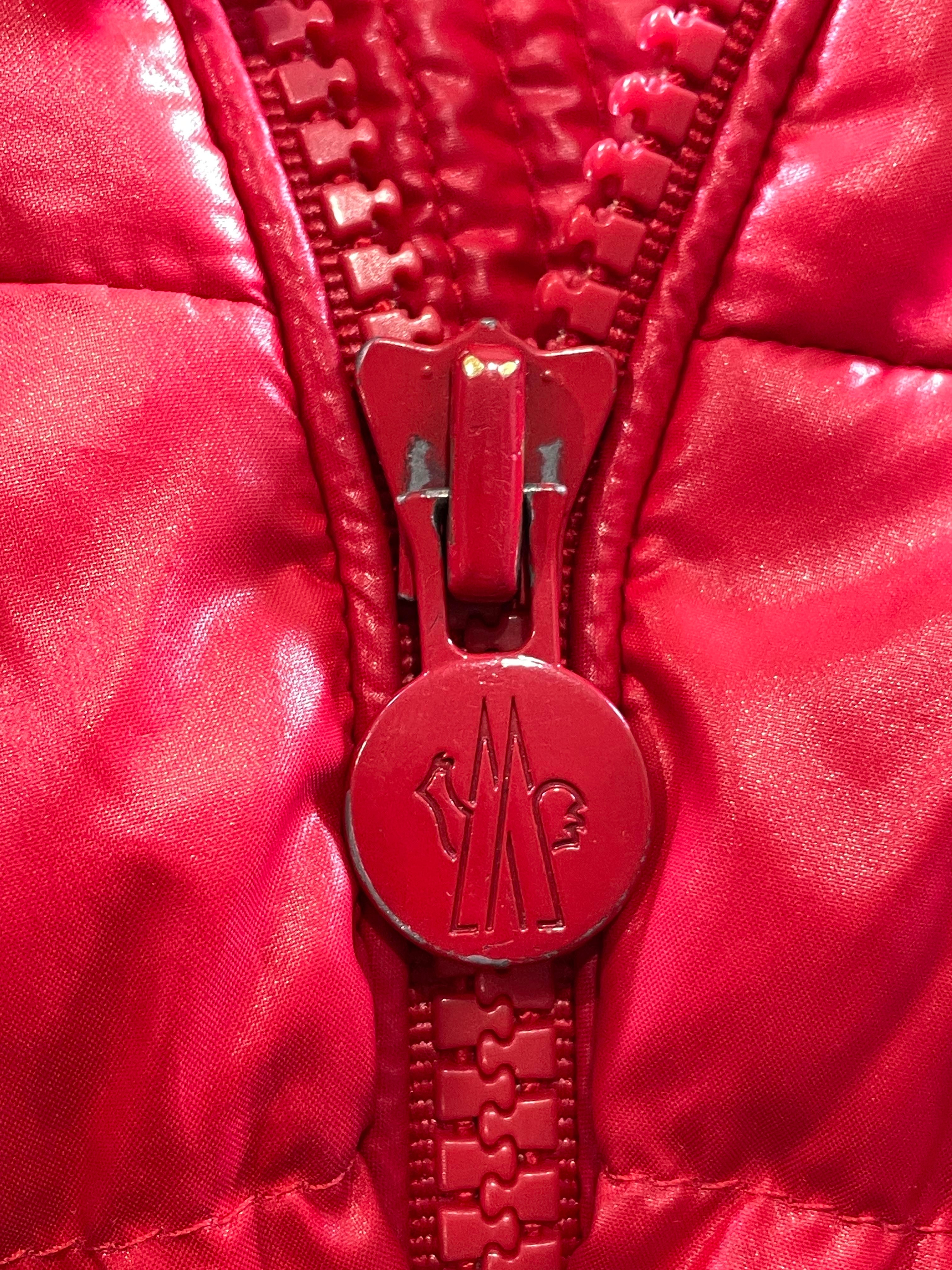 Moncler Ecrins Red Puffer Jacket