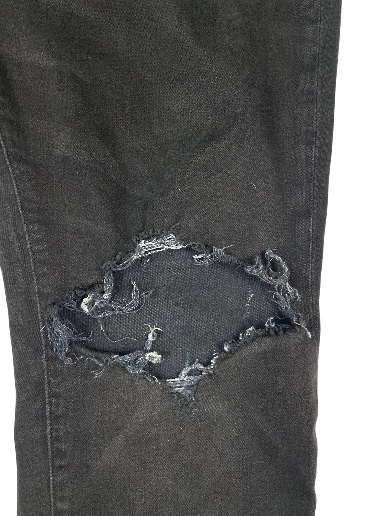 Amiri Black Knee Rip Jeans