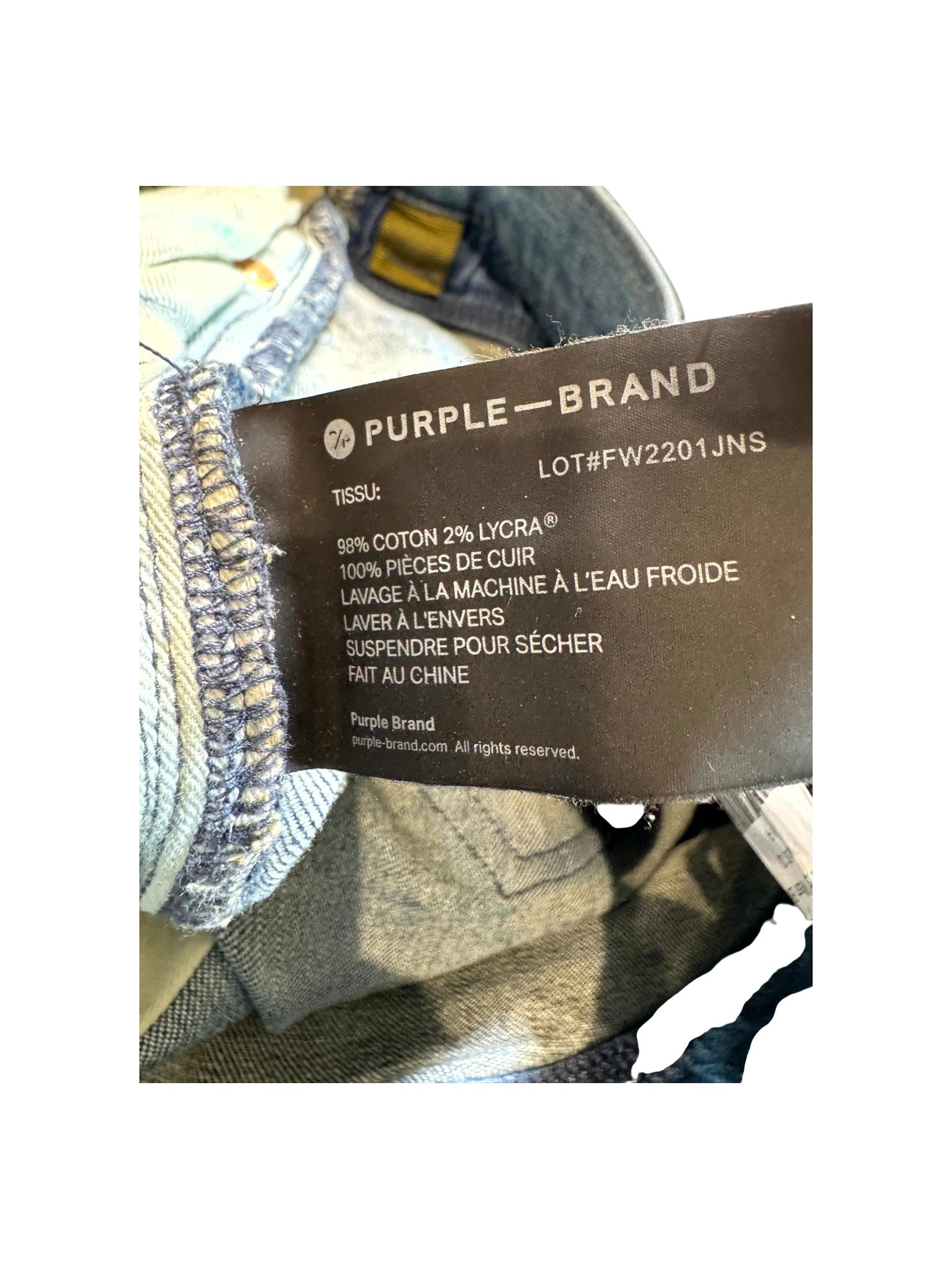 Purple Brand Dye Light Wash & Blue Jeans