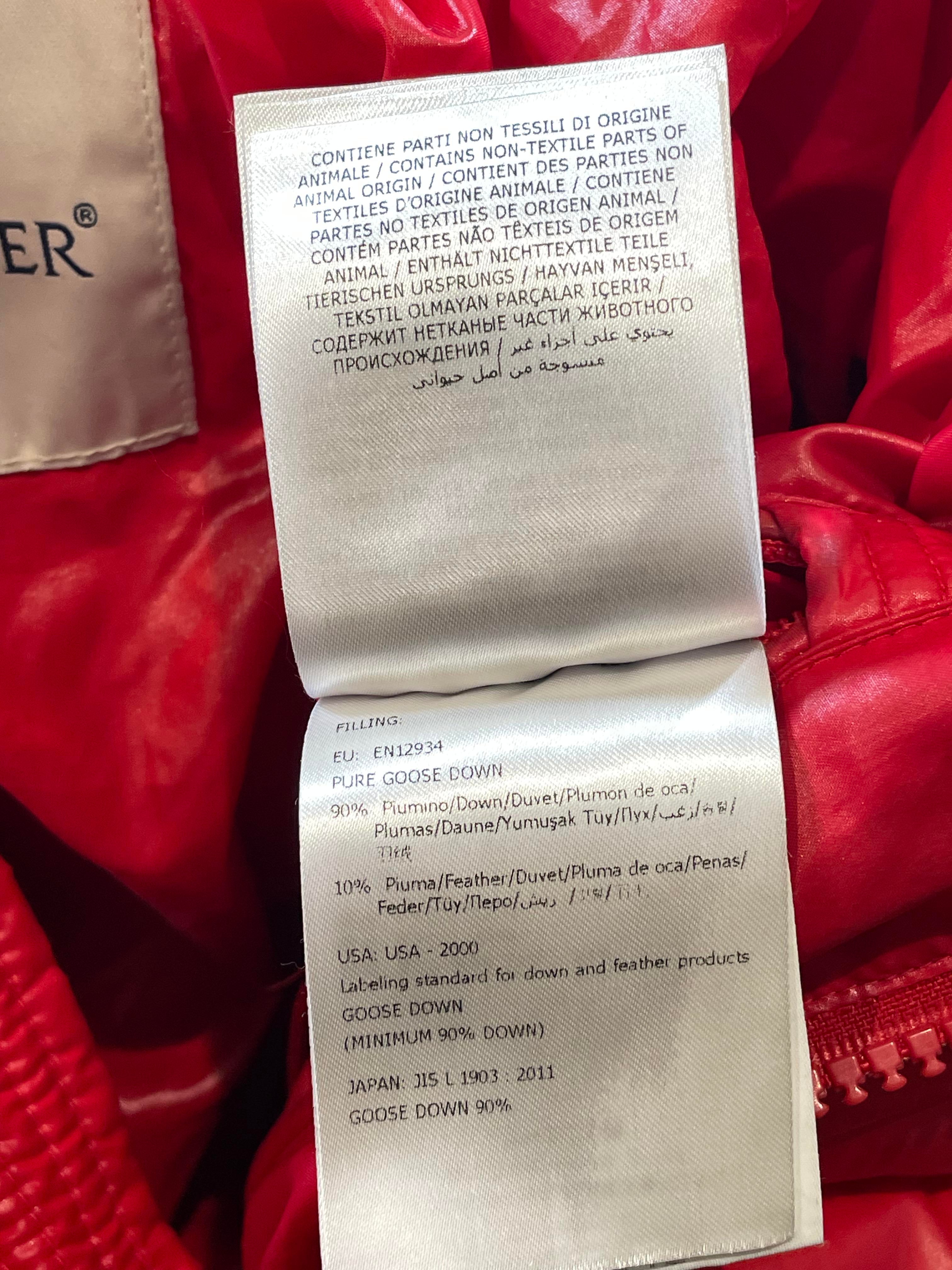 Moncler Ecrins Red Puffer Jacket