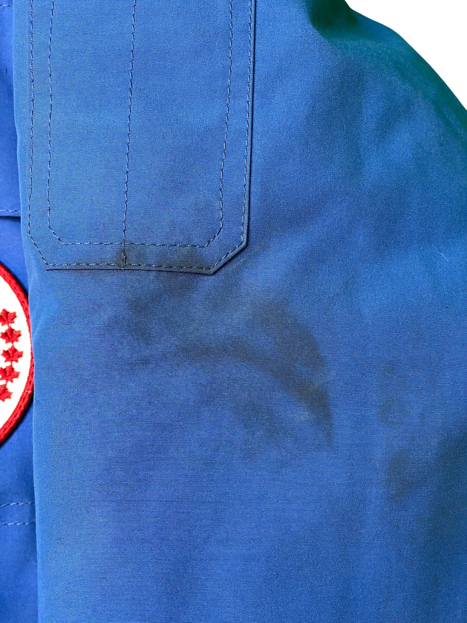 Canada Goose Blue Fur Puffer Jacket