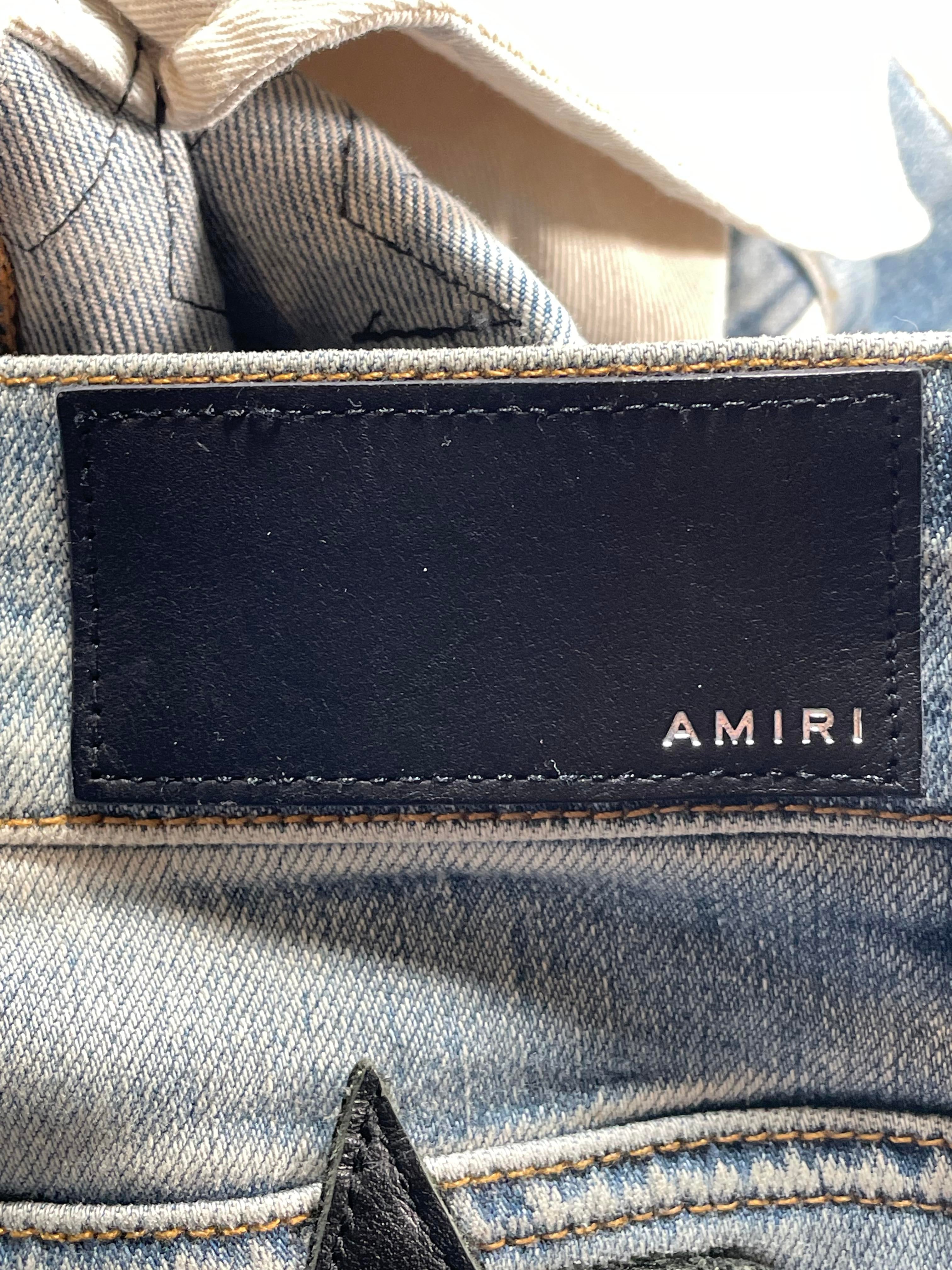 Amiri Chemist Black Light Wash Jeans