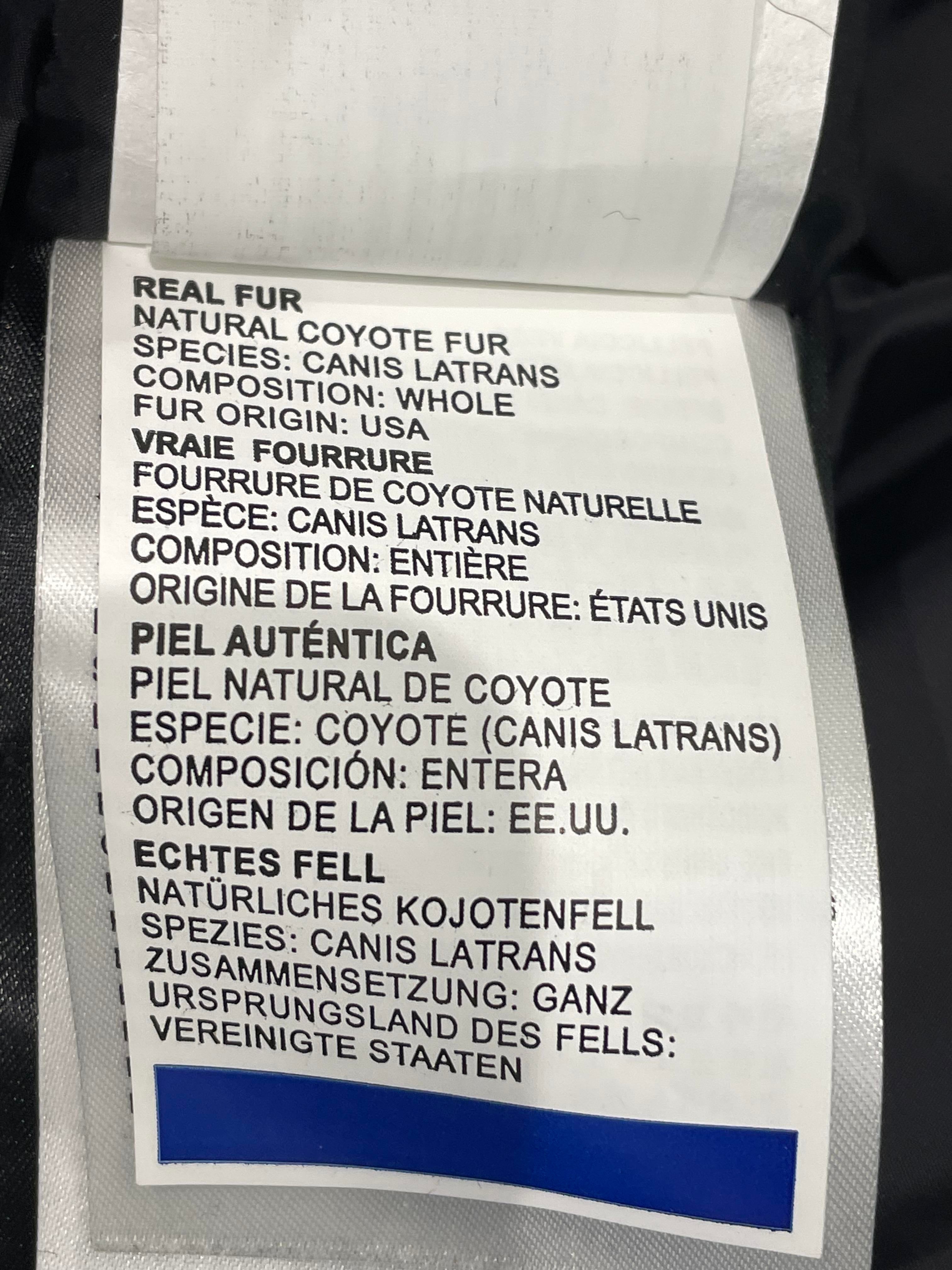 Canada Goose Blue Fur Puffer Jacket