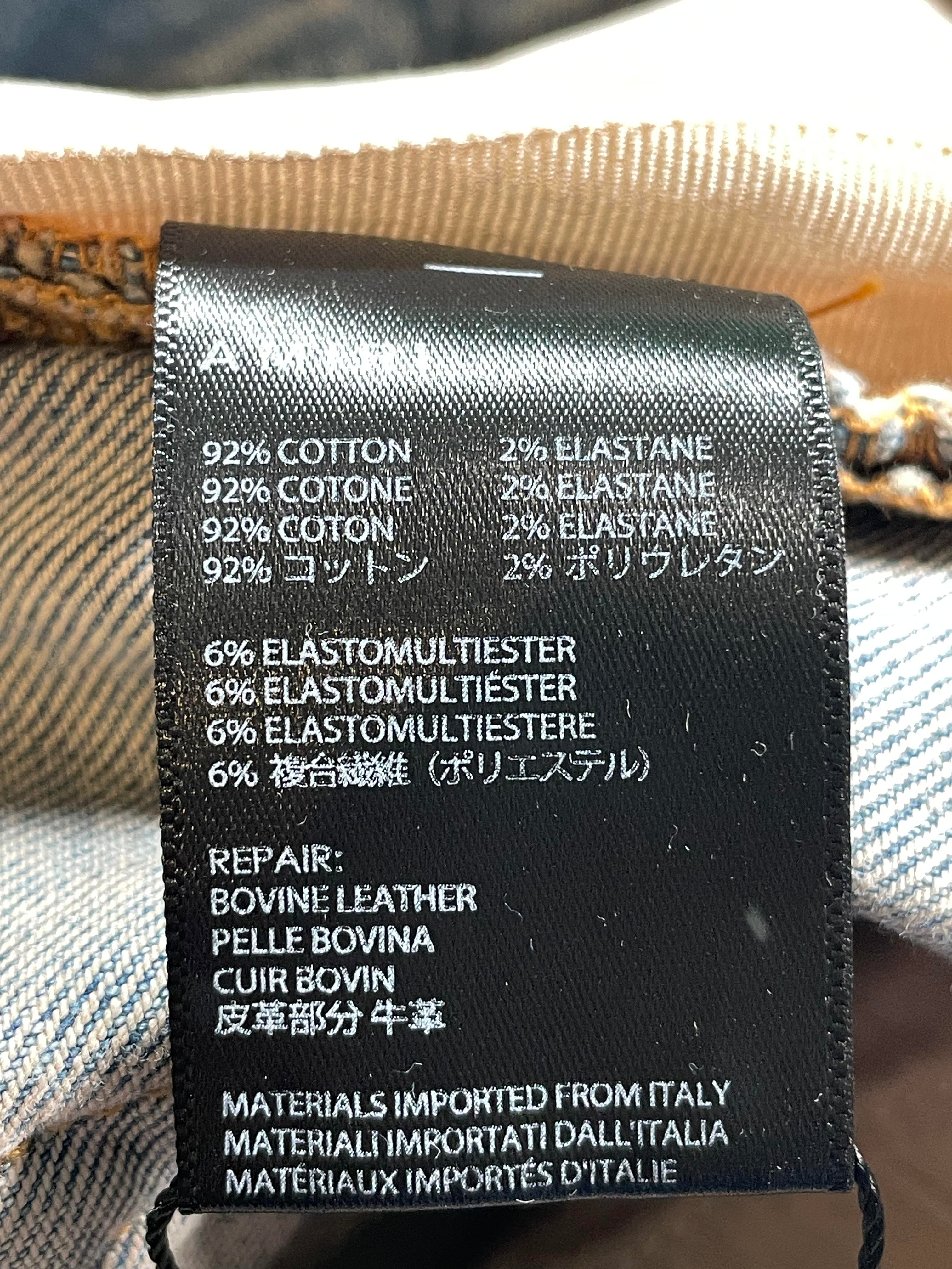 Amiri Lumber Patchwork Light Wash Jeans