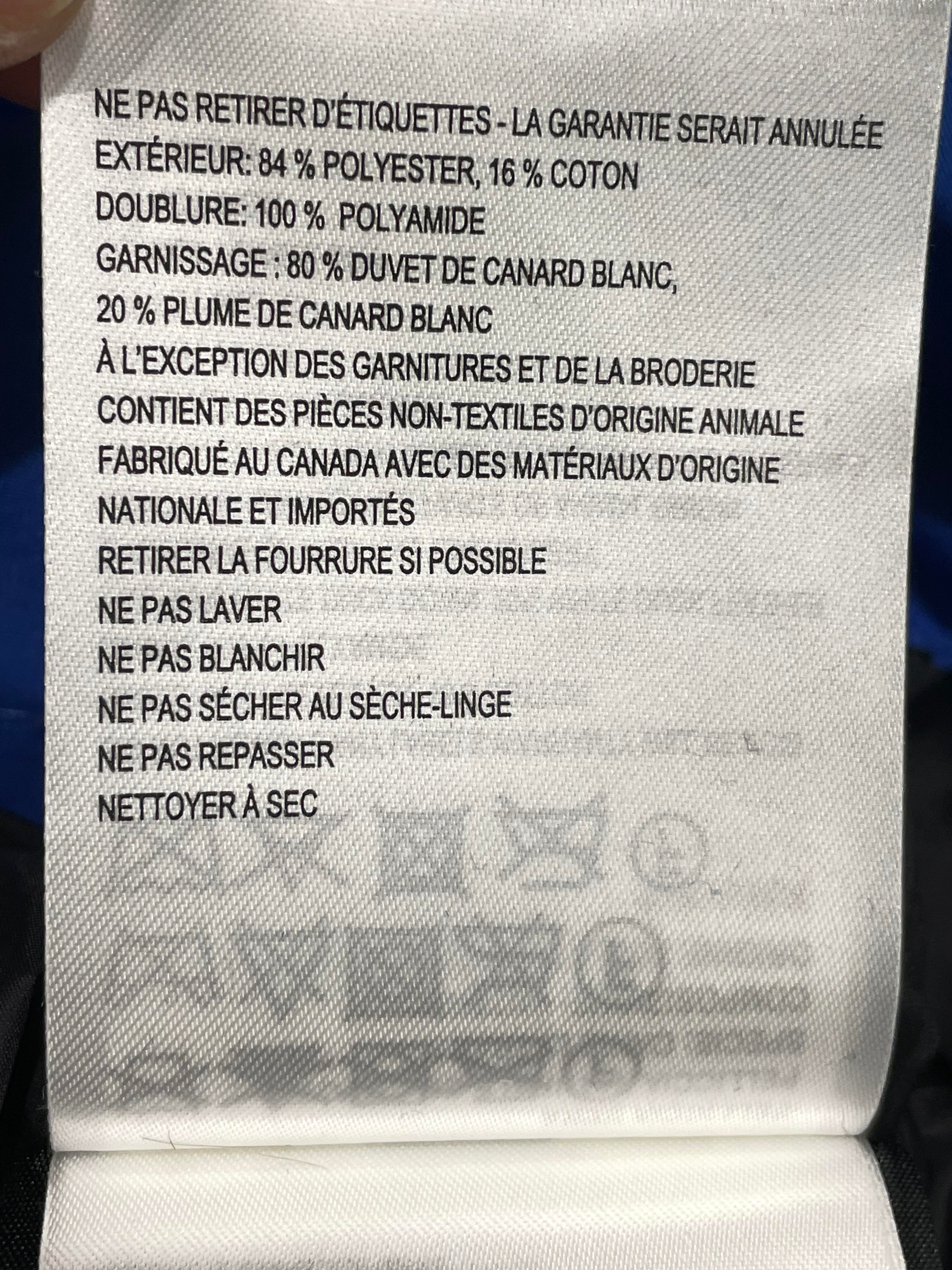 Canada Goose Blue Fur Puffer Jacket