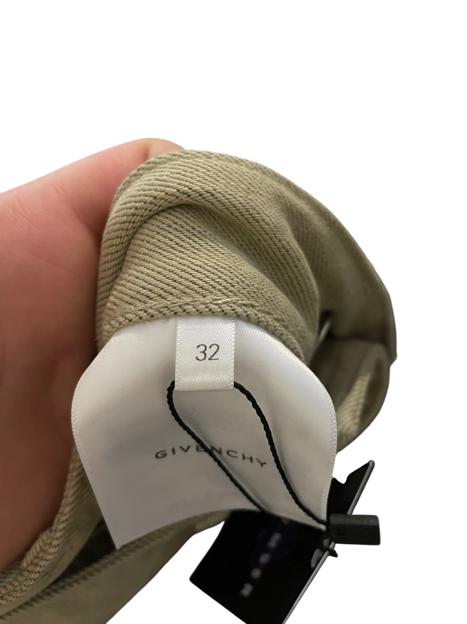 Givenchy Ribbed Olive Jeans