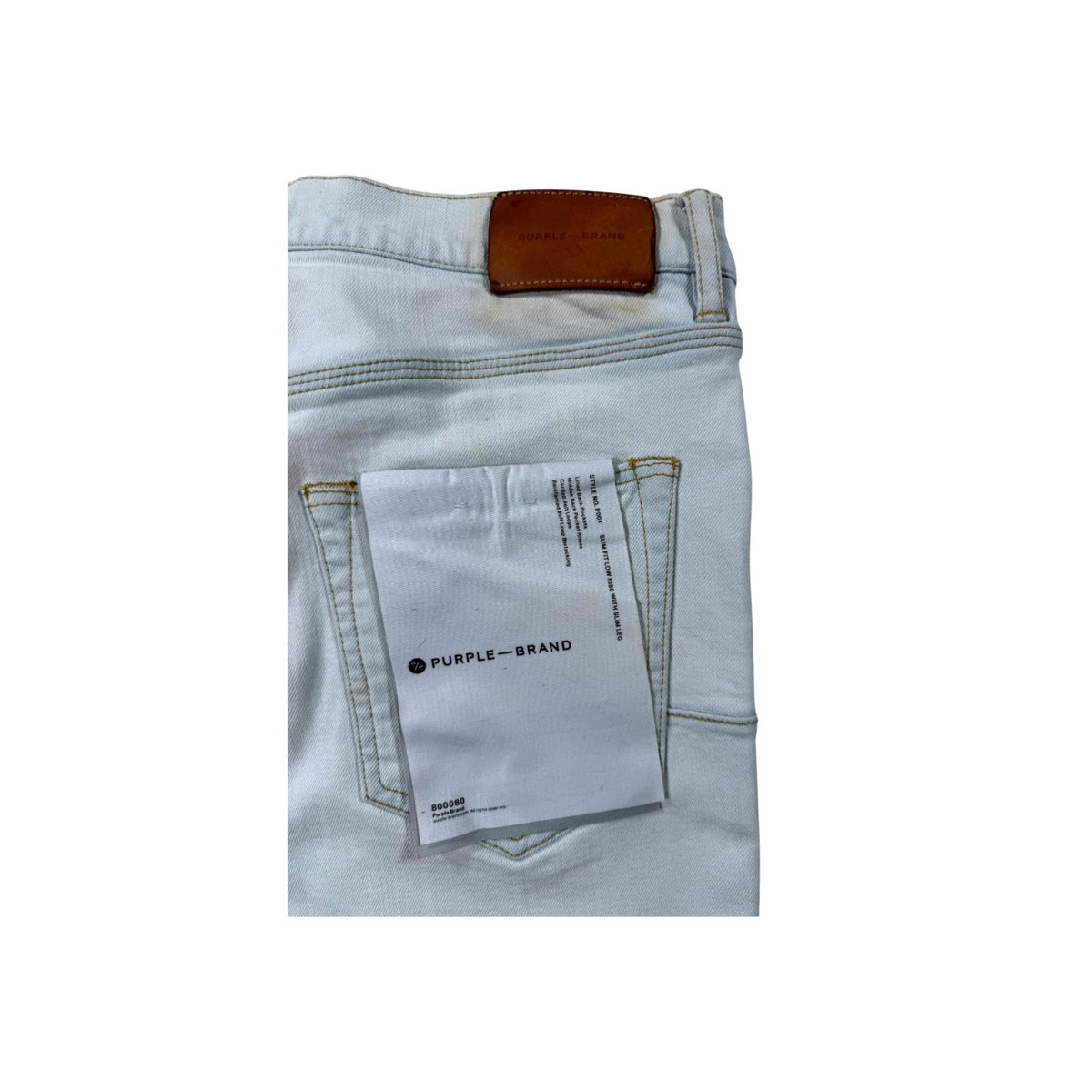 Purple Brand Stitch Light Wash Jeans