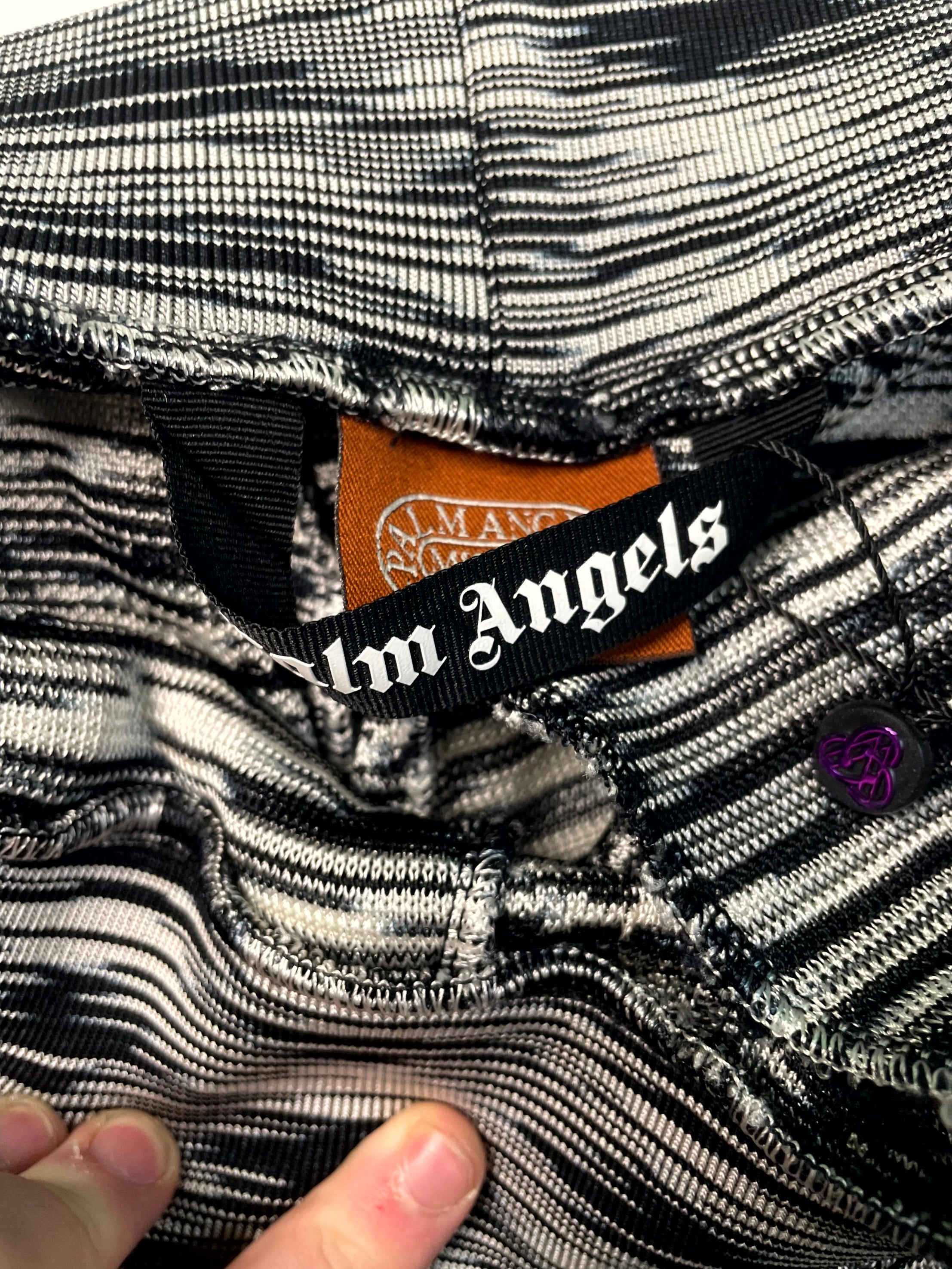 Palm Angels Massoni Zebra Track Pants