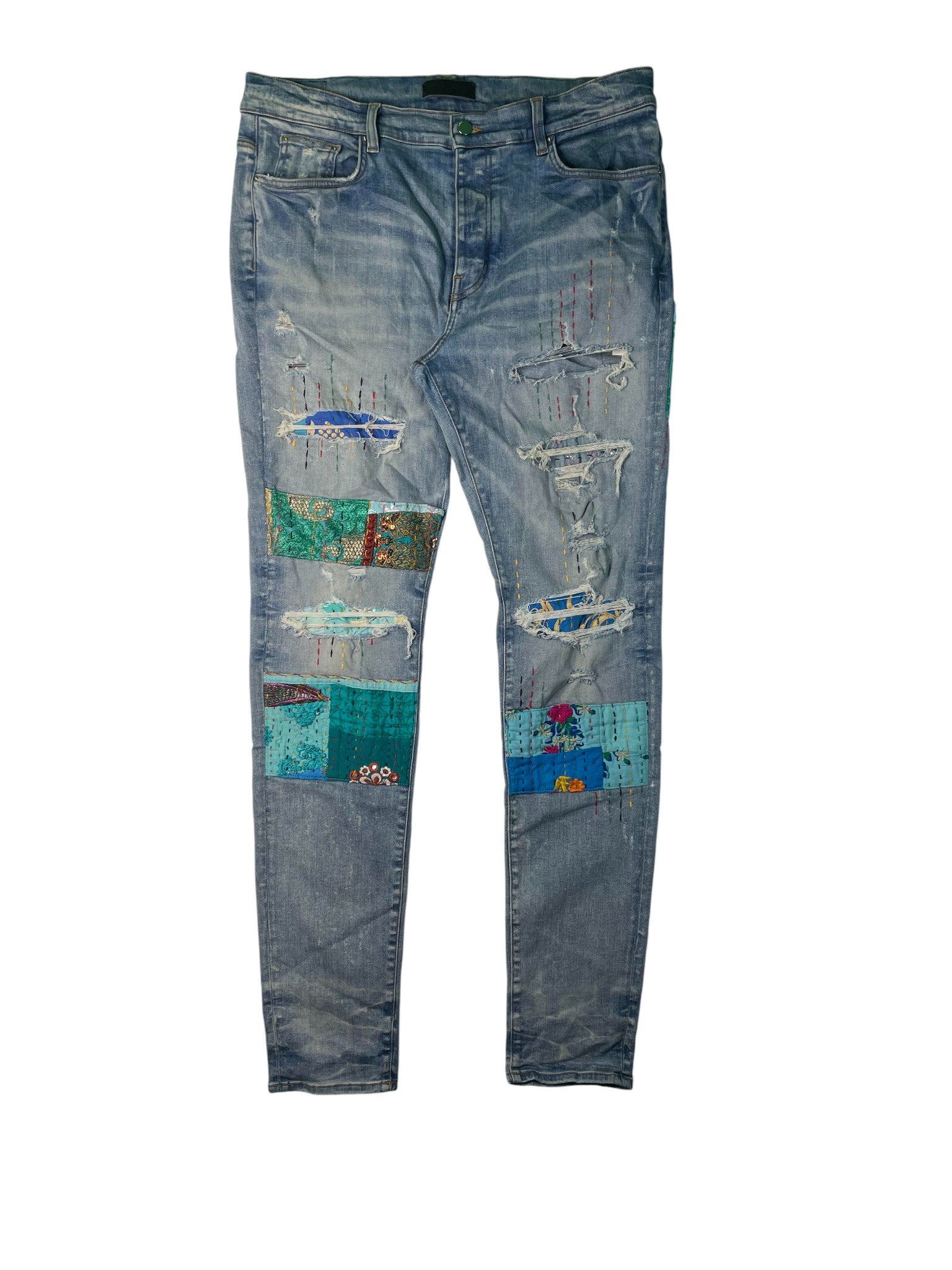 Amiri Quilted Art Patch Jeans