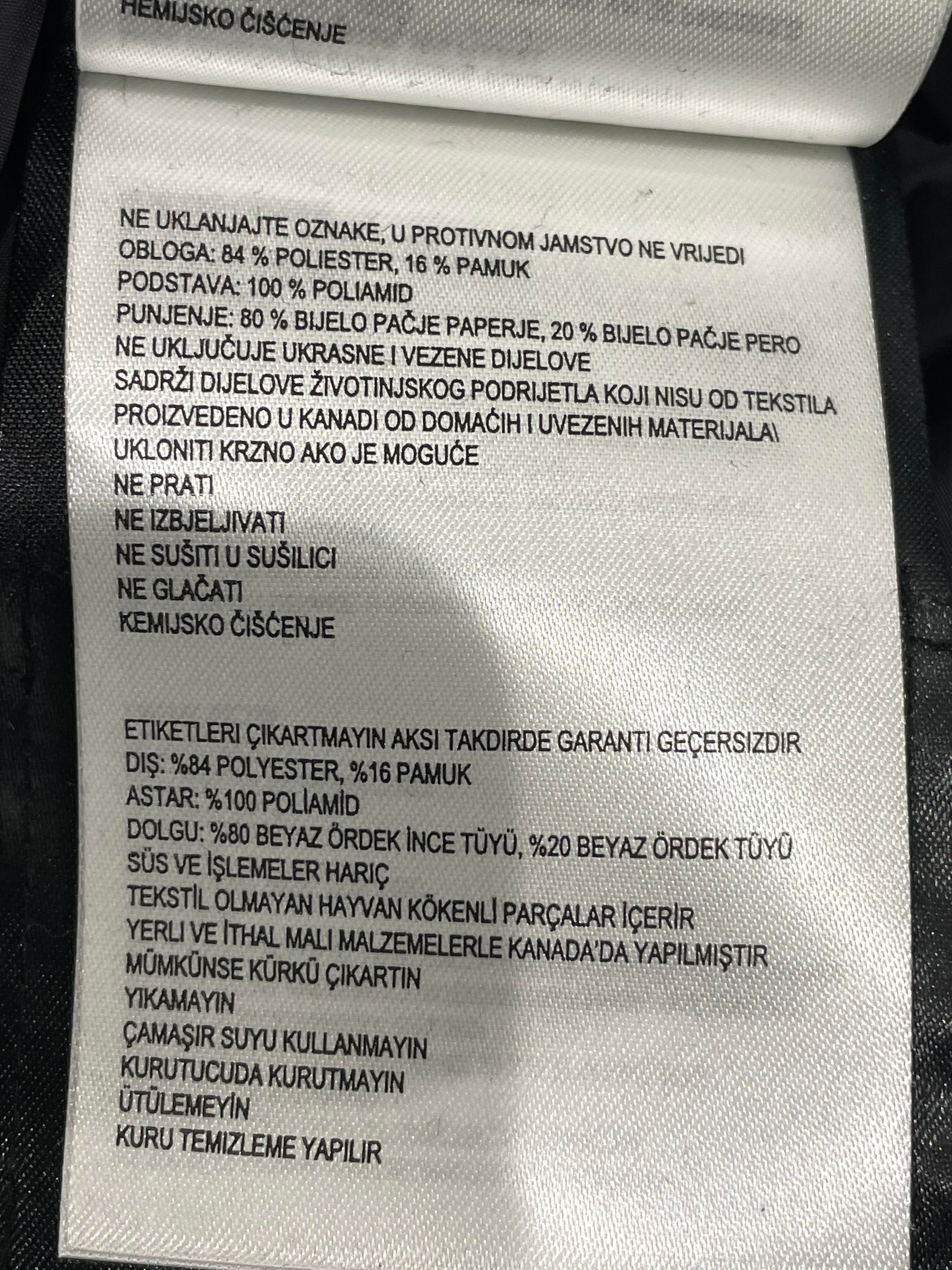 Canada Goose Blue Fur Puffer Jacket