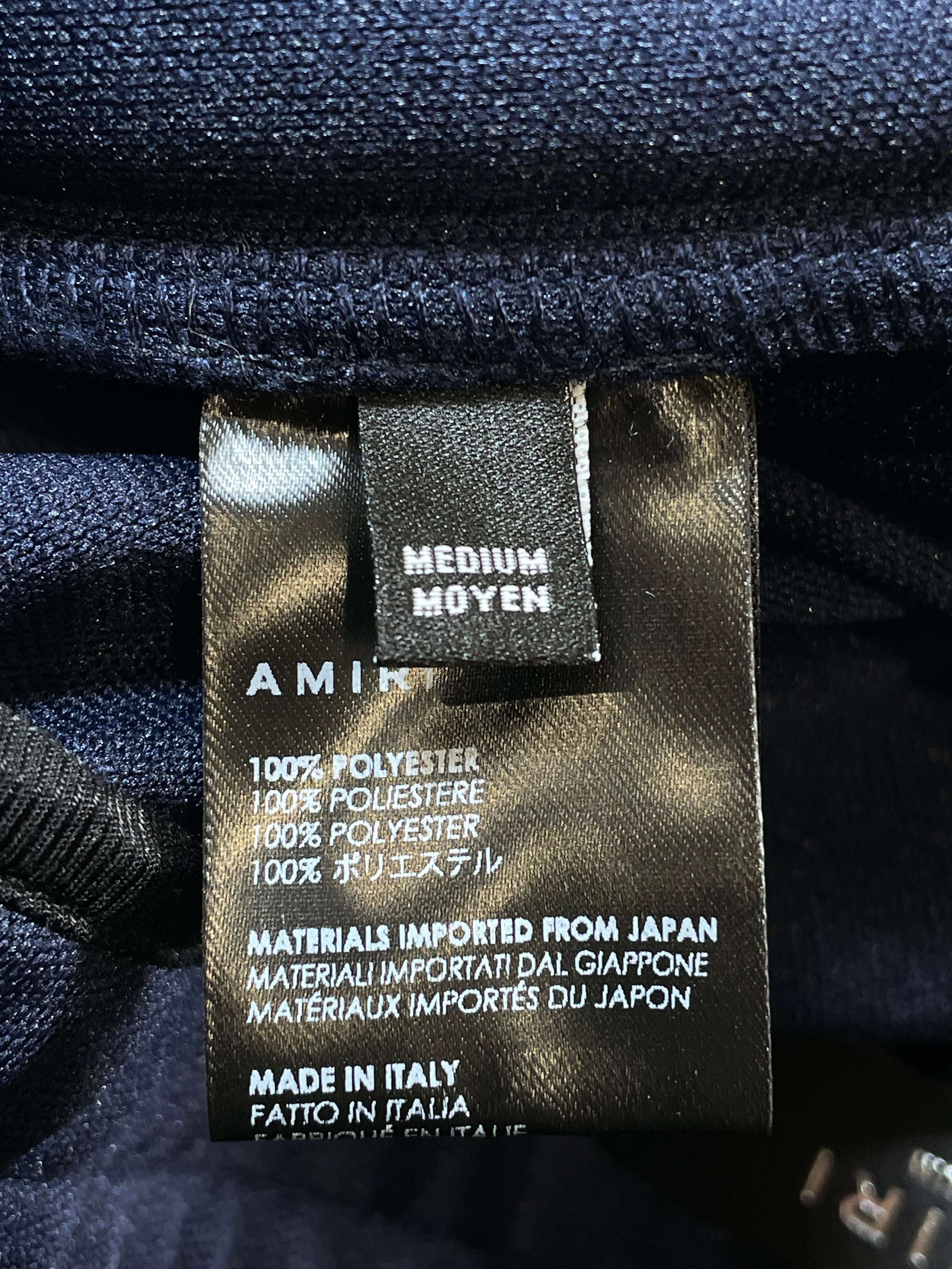 Amiri Striped Navy & White Track Pants