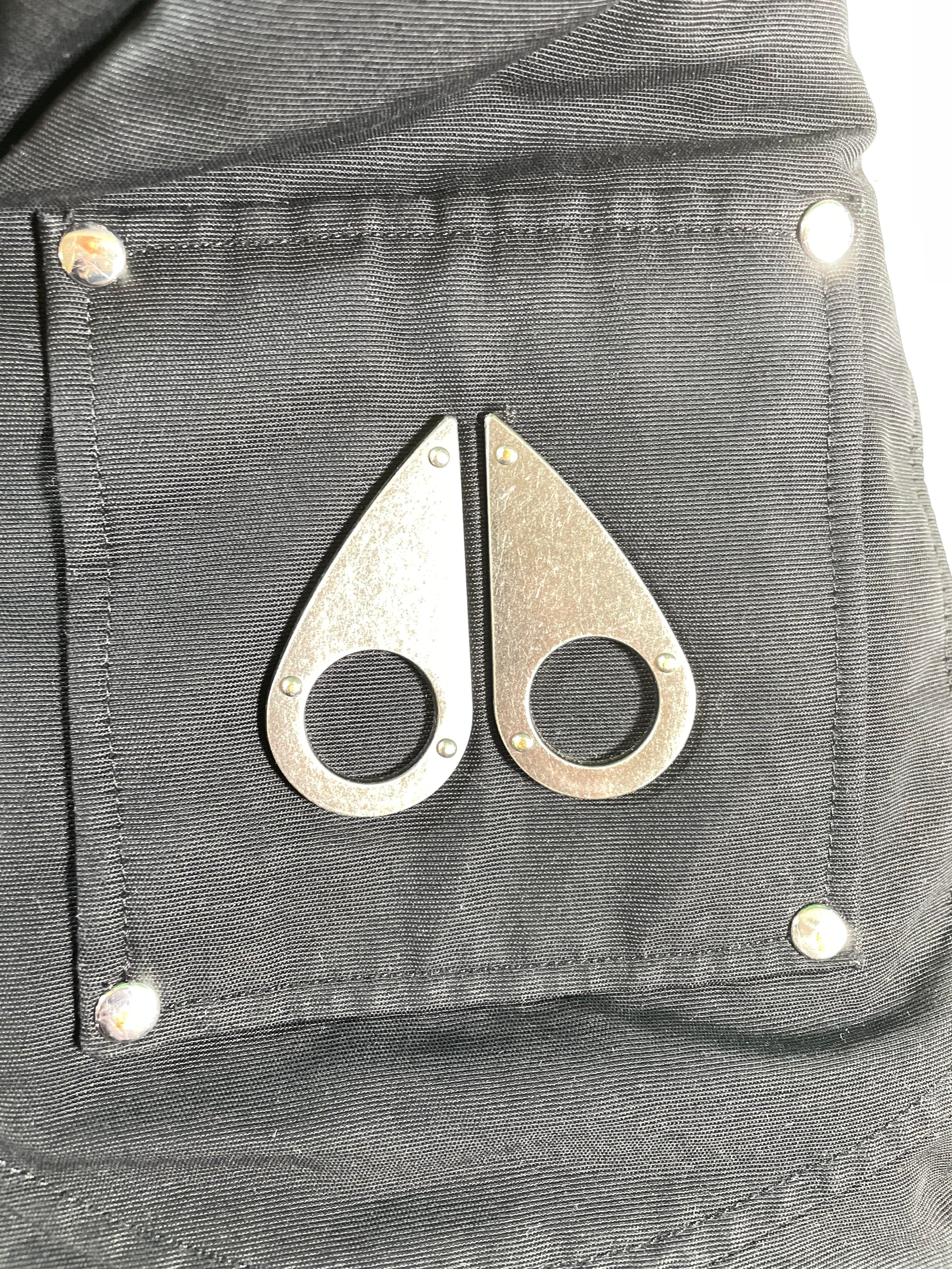 Moose Knuckles Black Bomber Jacket
