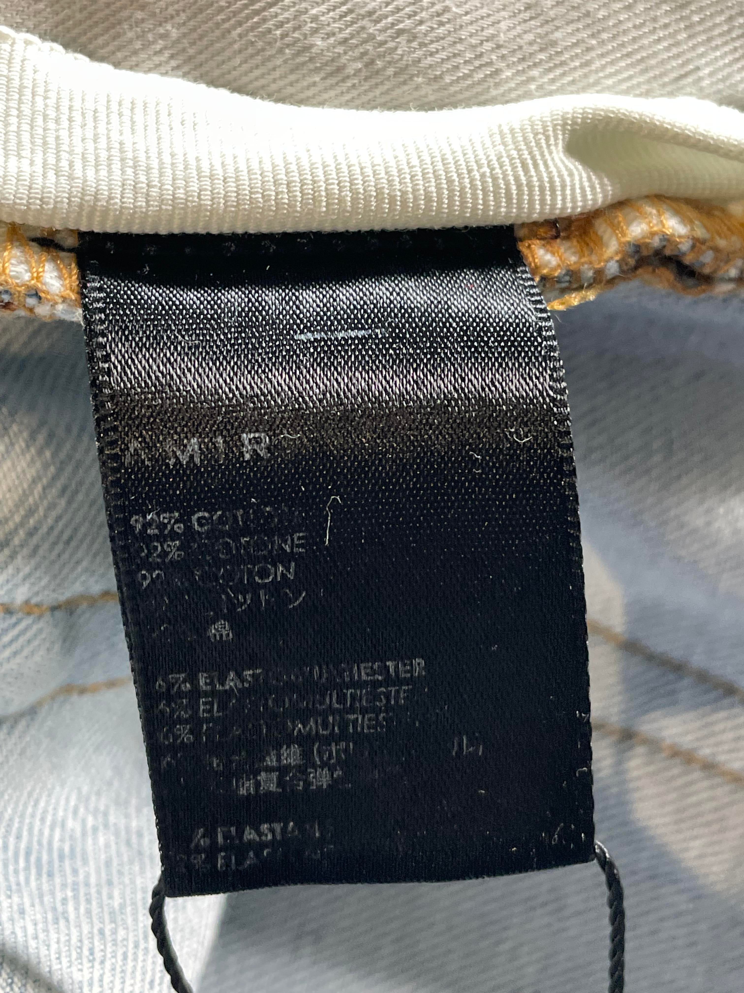 Amiri MX1 Camo Patch Light Wash Jeans