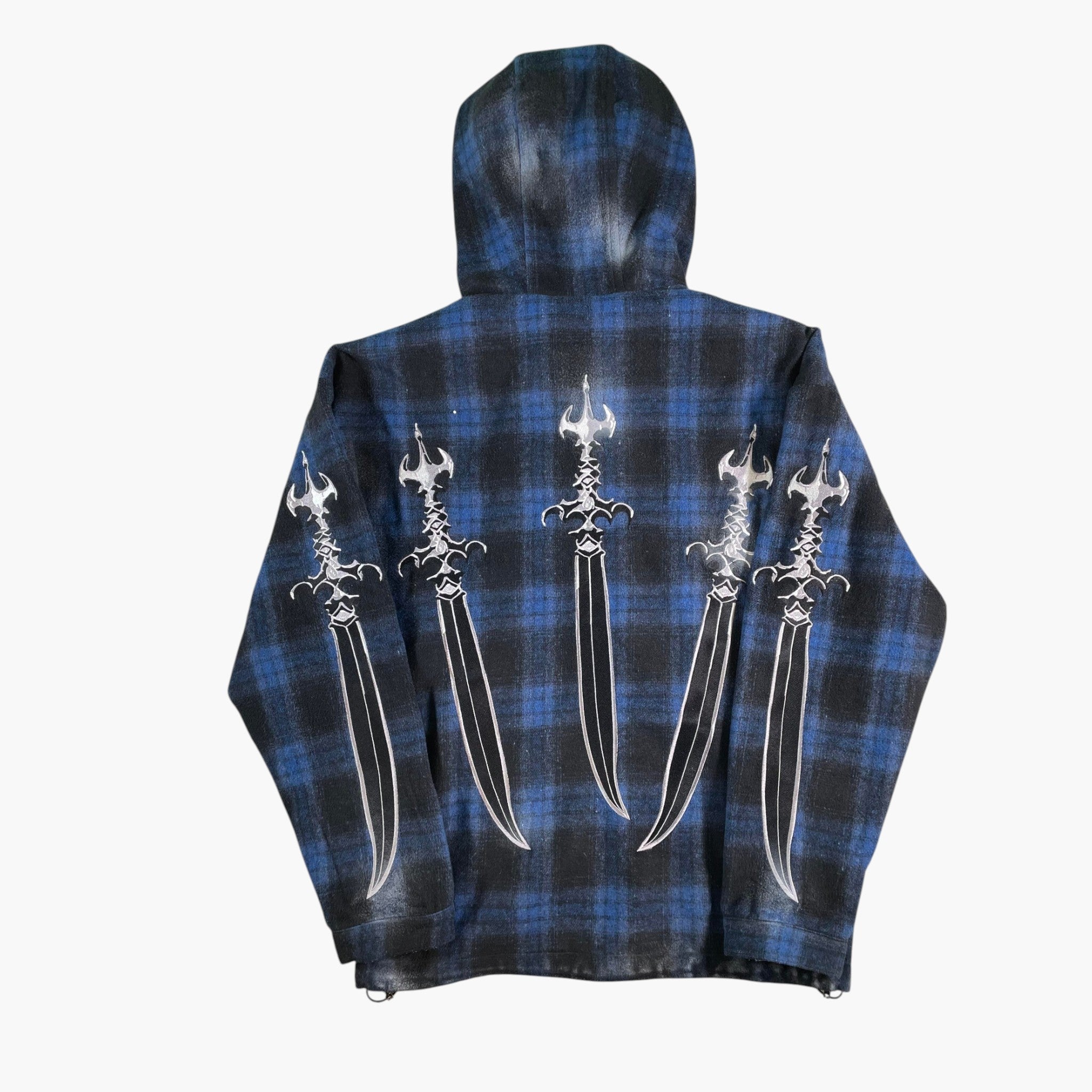 Thug Club Blue Plaid Dagger Jacket