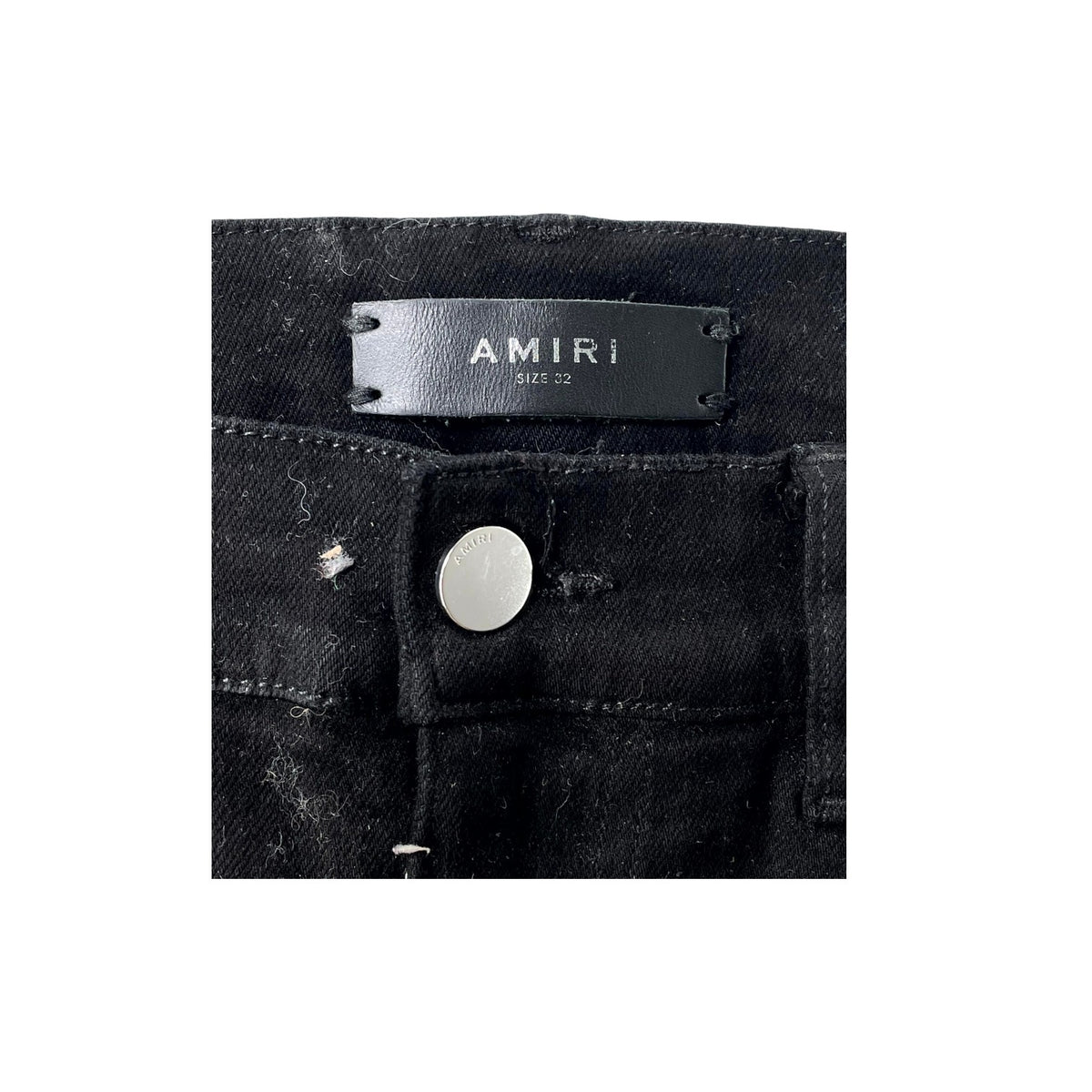 Amiri Swarovski Crystal Thrasher Black Jeans