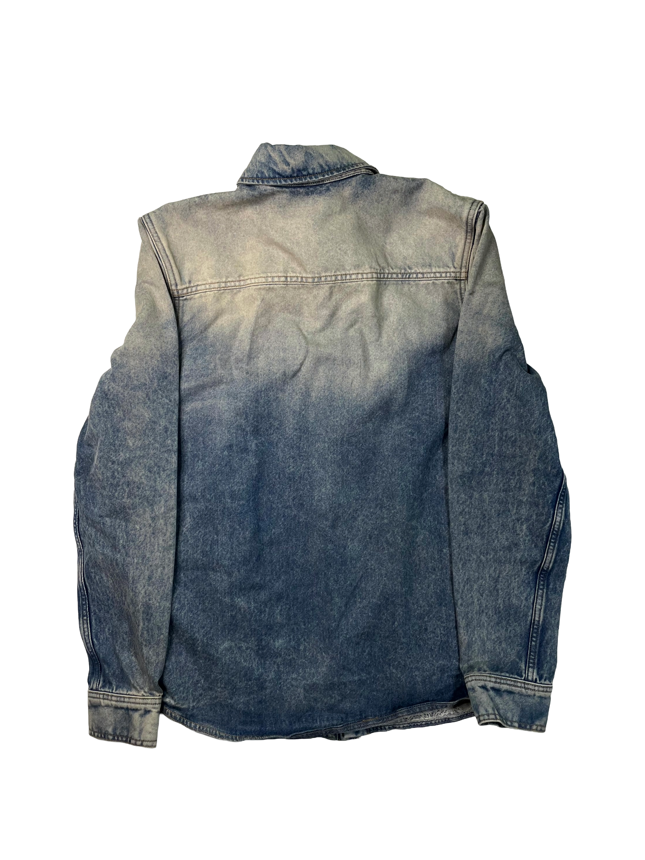 Amiri MA All Over Print Light Wash Blue Jacket