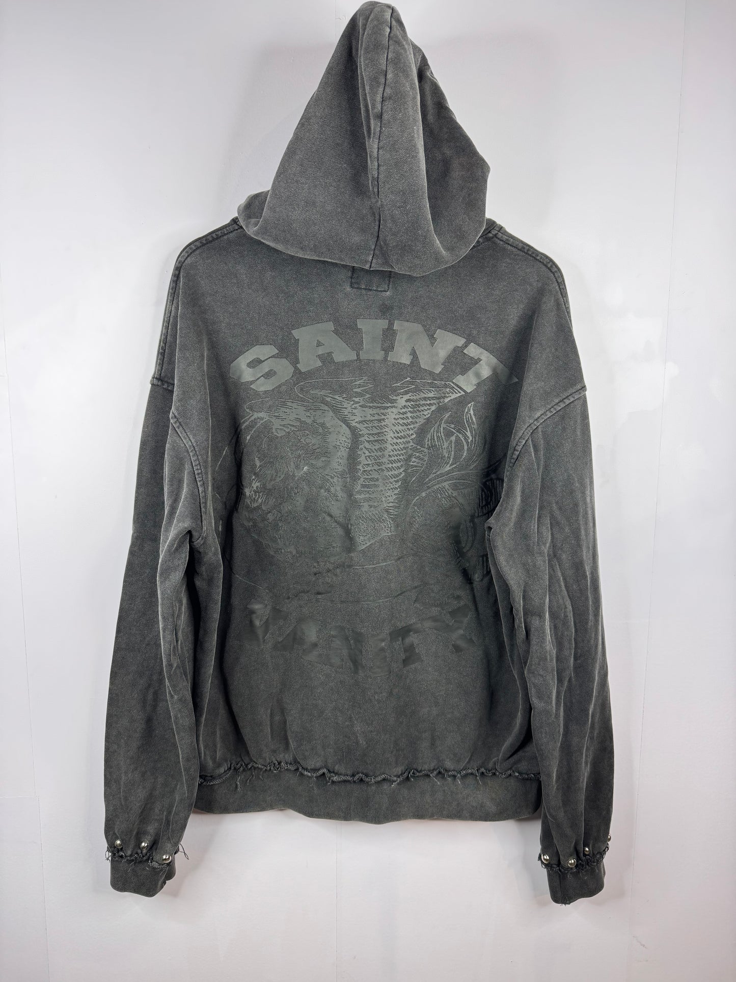 Saint Vanity Black Studded Hoodie
