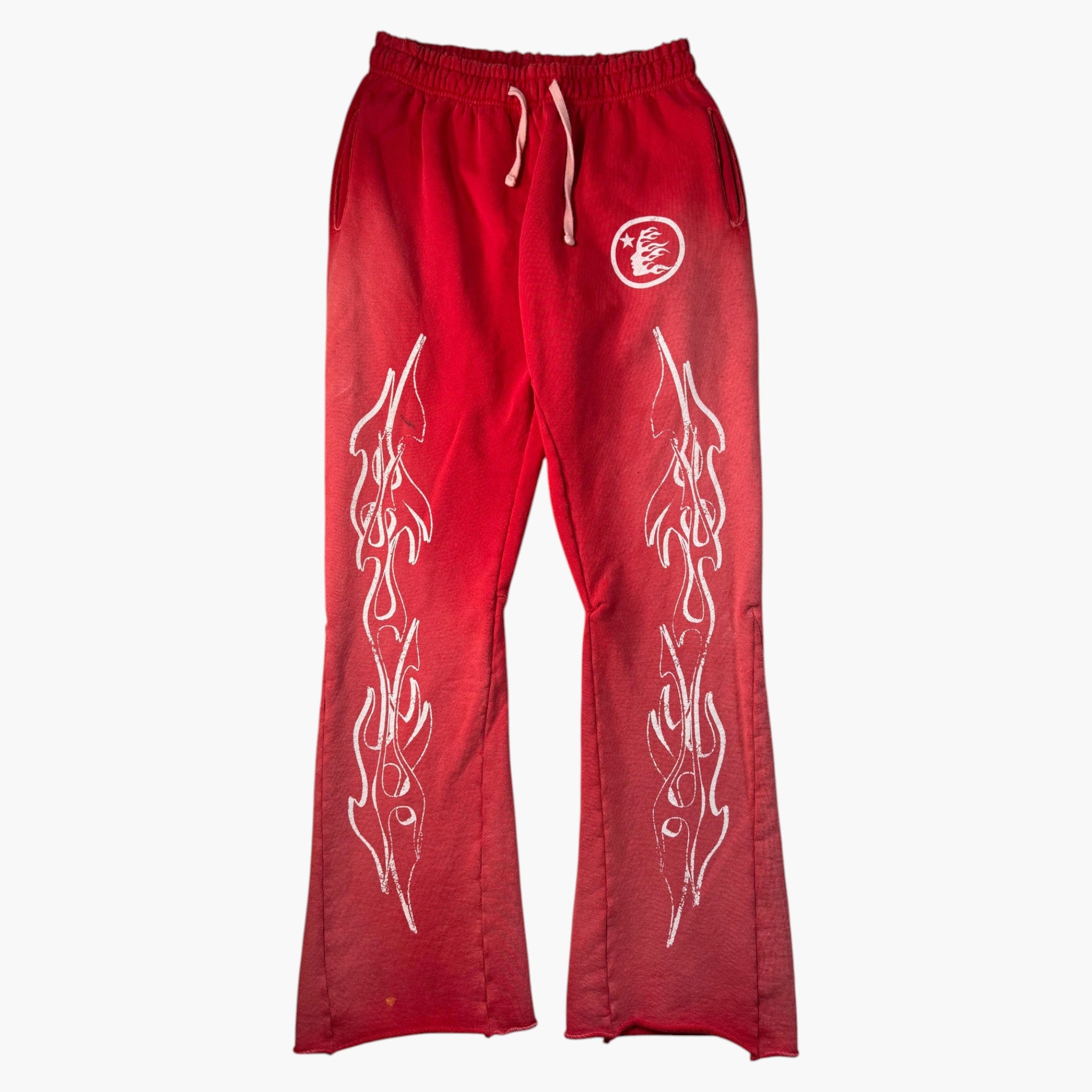 Hellstar Racer Red Flared Sweats