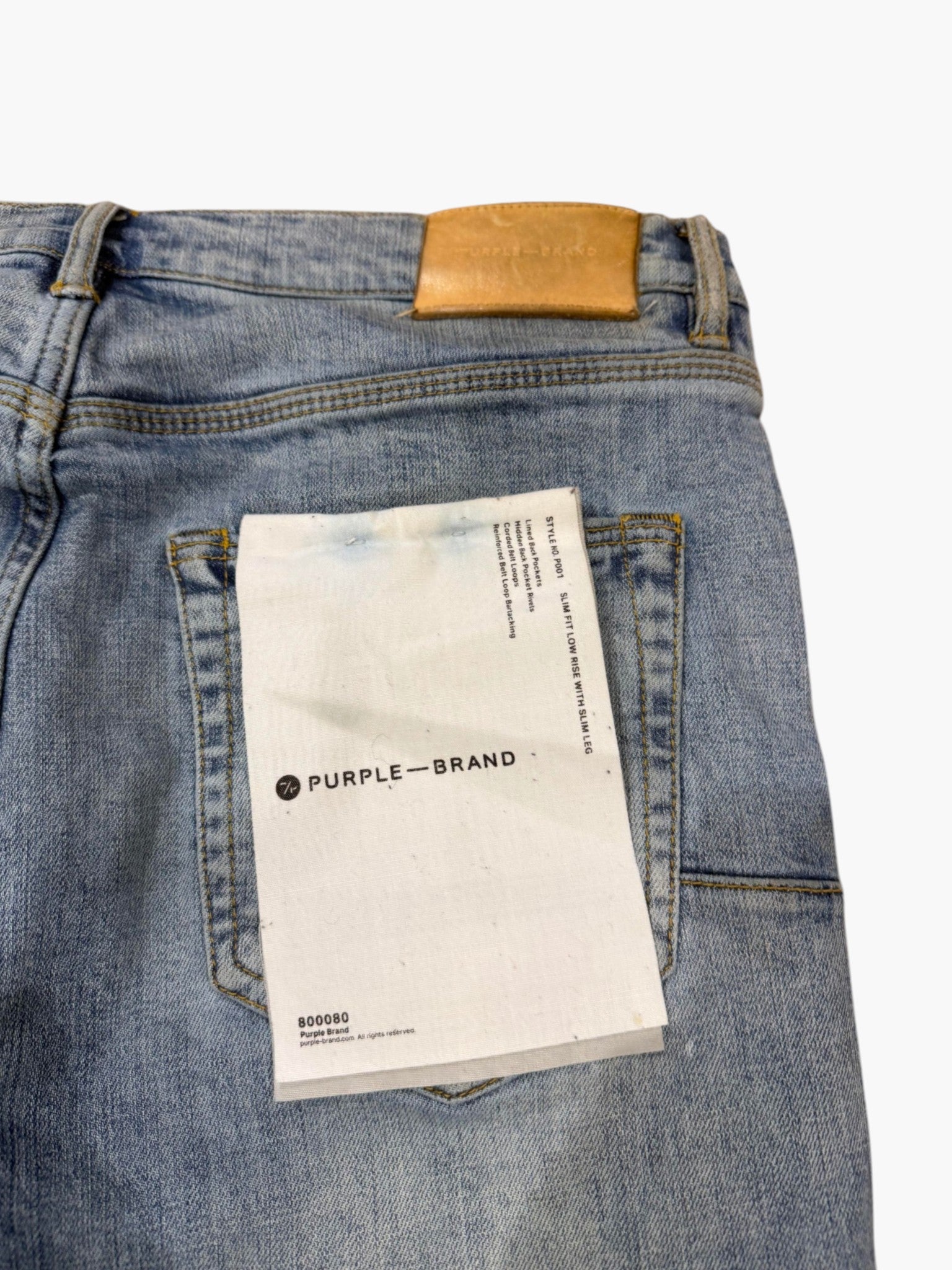 Purple Brand Distressed Light wash Jeans