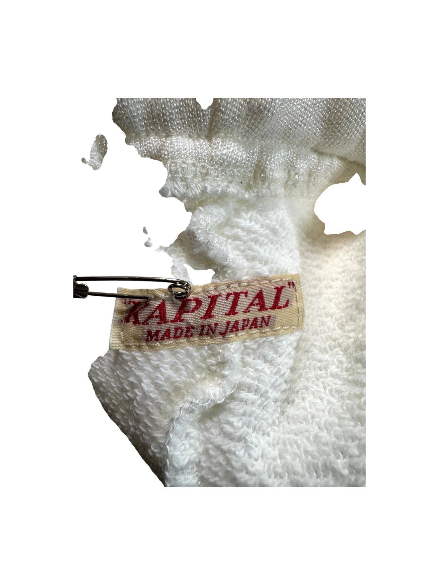 Kapital Floral Stripe White & Black Sweats